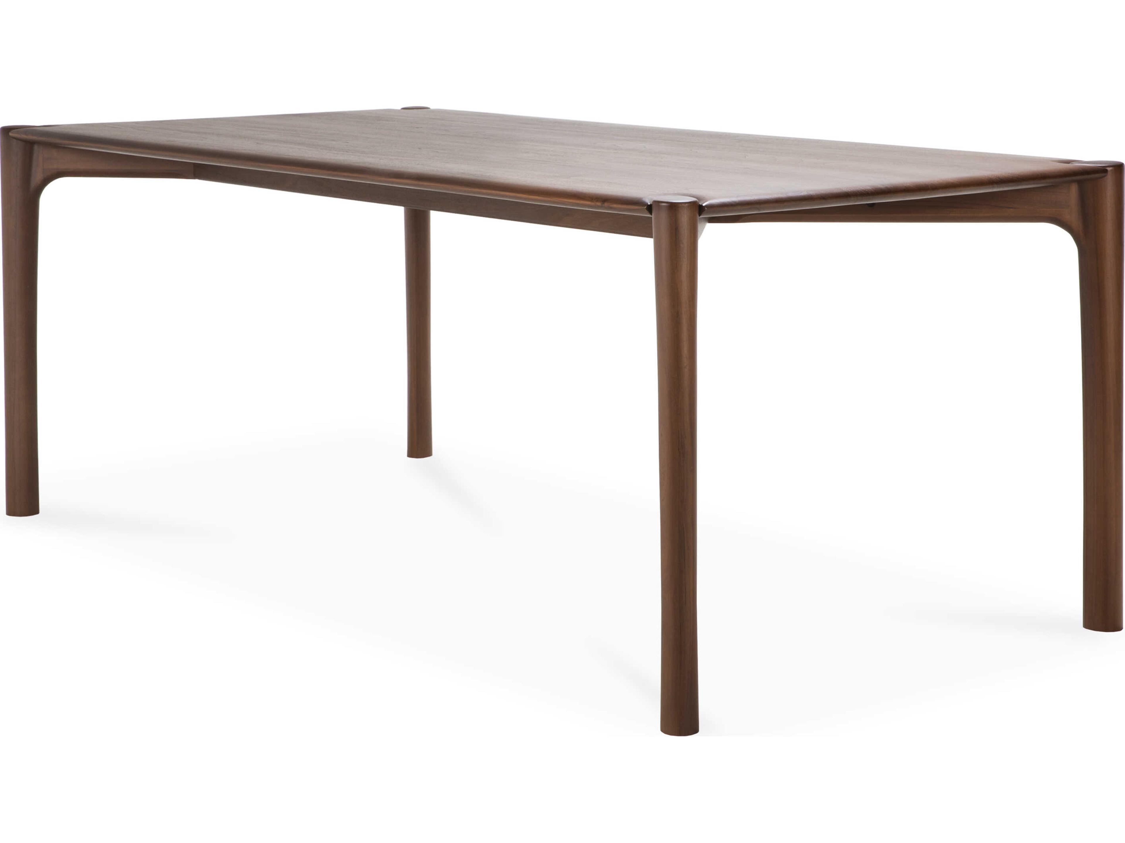 Pi Teak Dining Table Brown Varnished