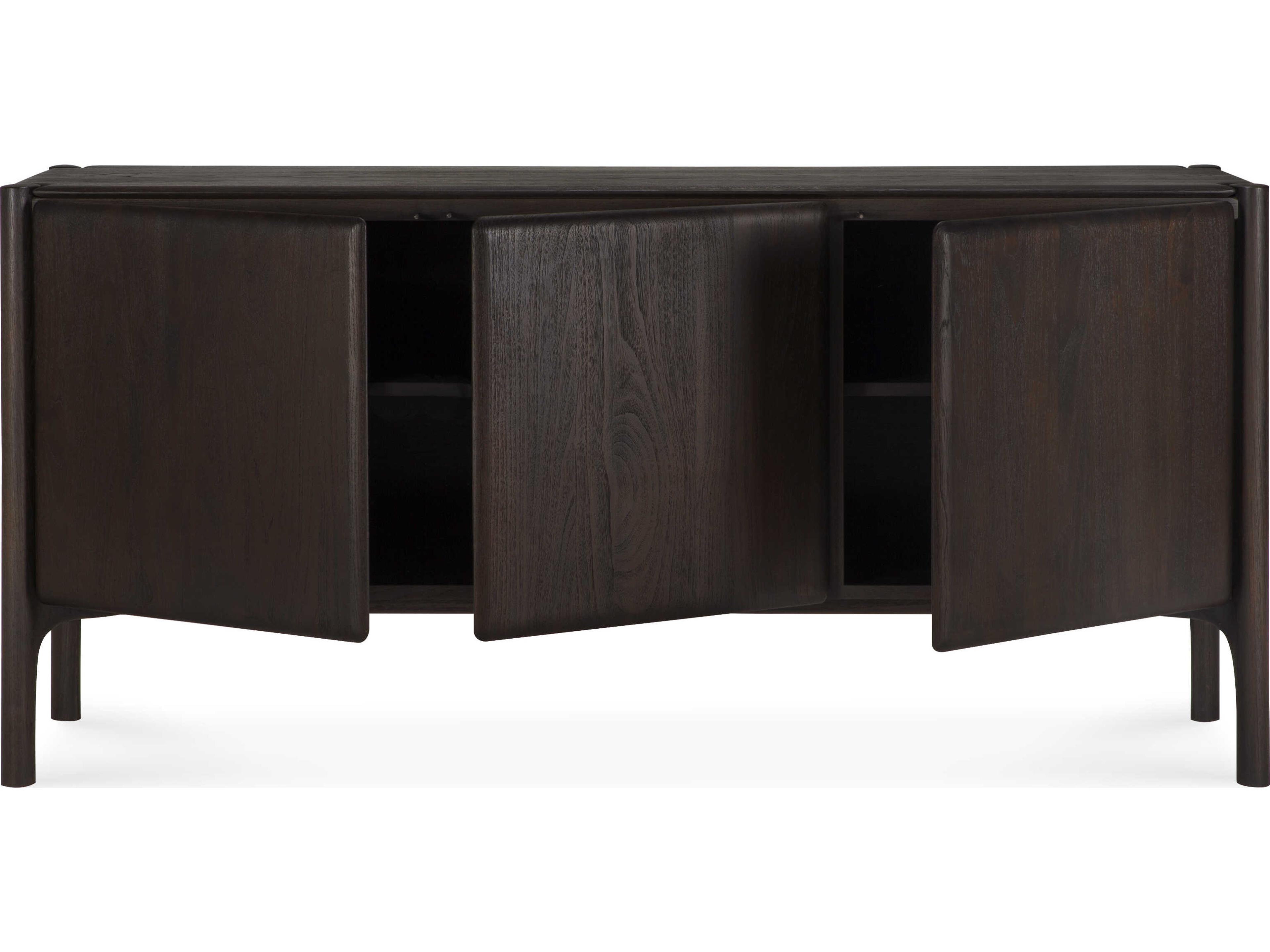 Ethnicraft Pi Teak Dark Brown Pi Sideboard