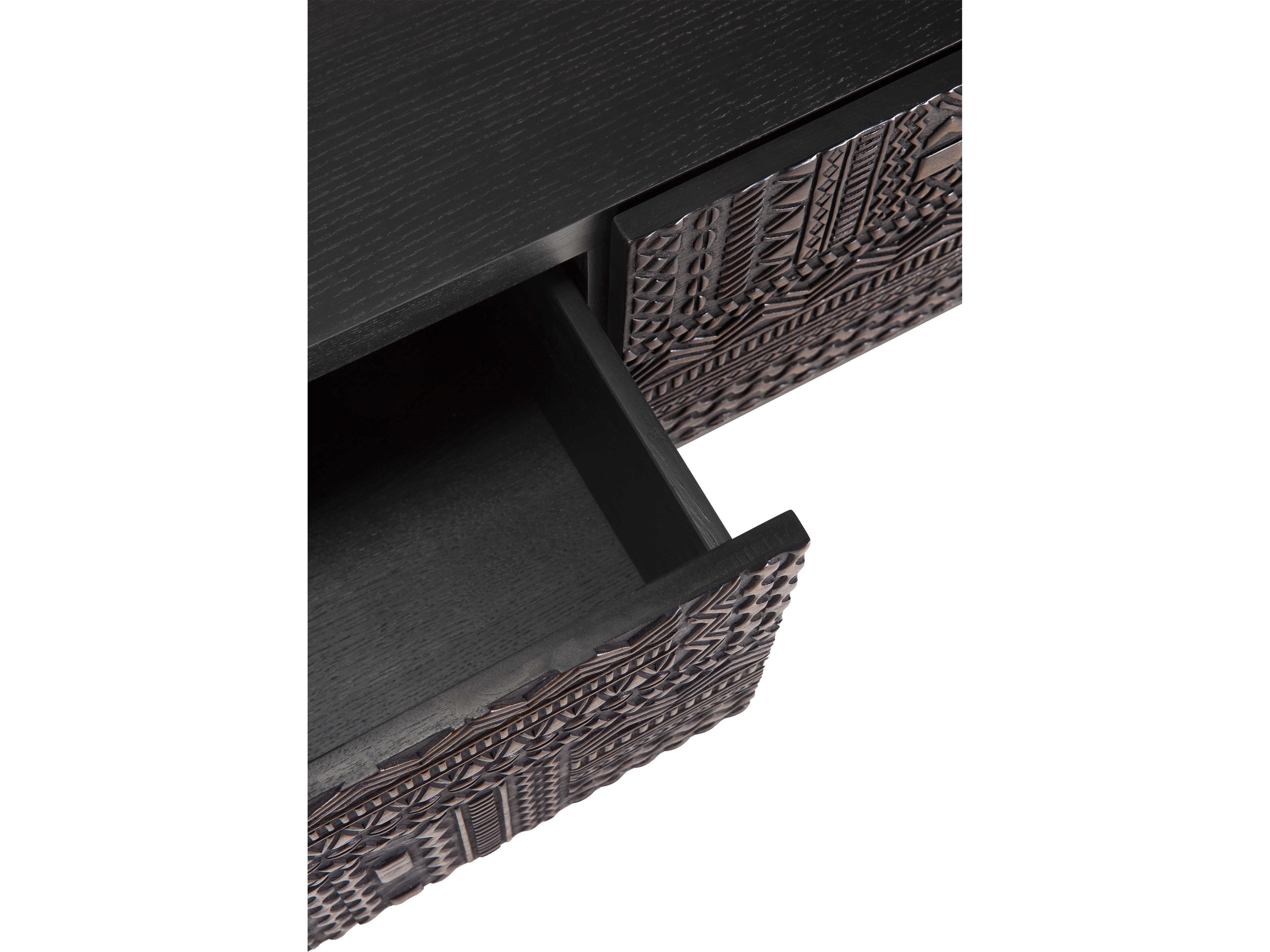 Ethnicraft Tabwa Teak Black Tv Cupboard