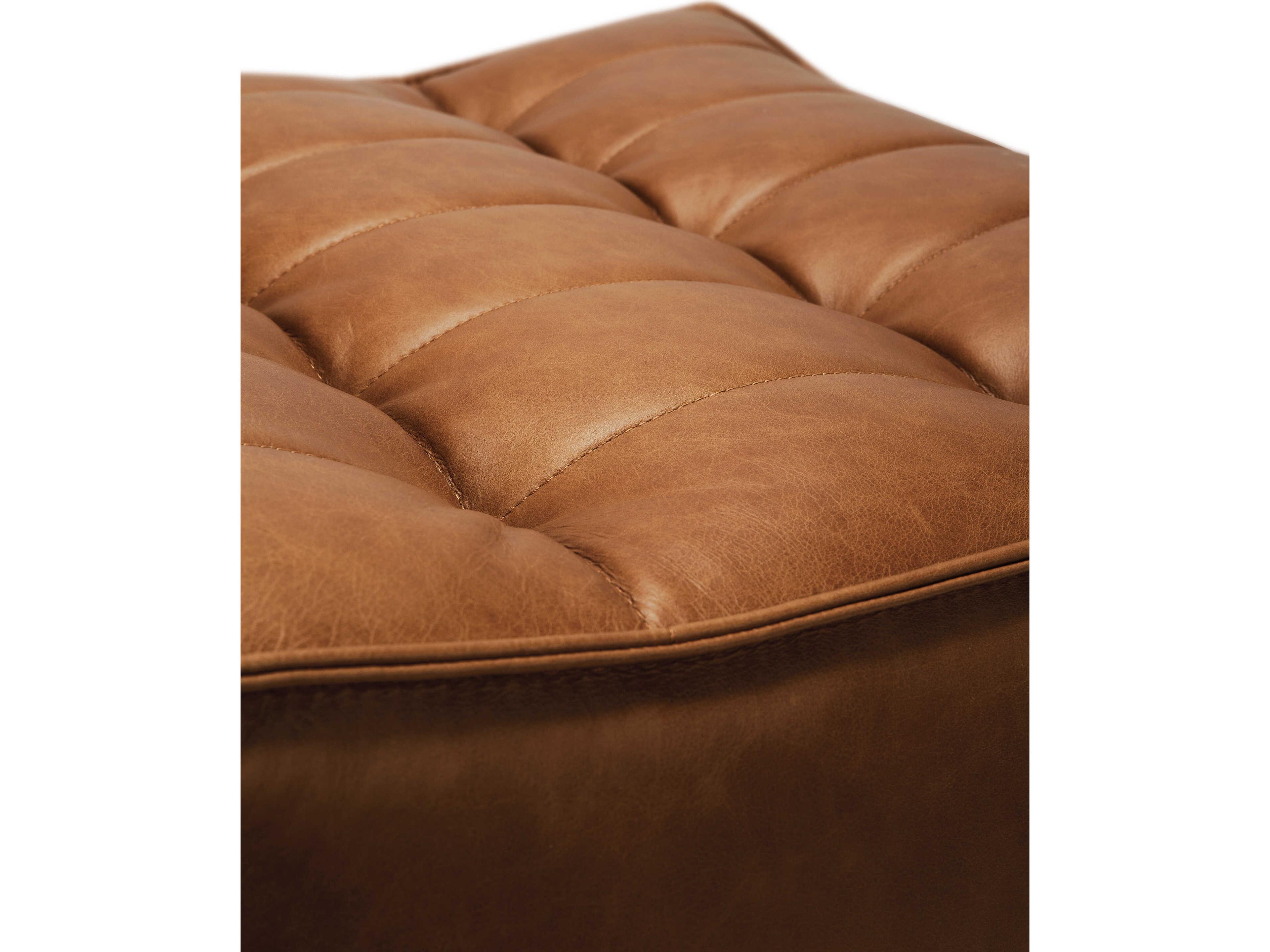 Ethnicraft N701 Old Saddle Leather Footstool