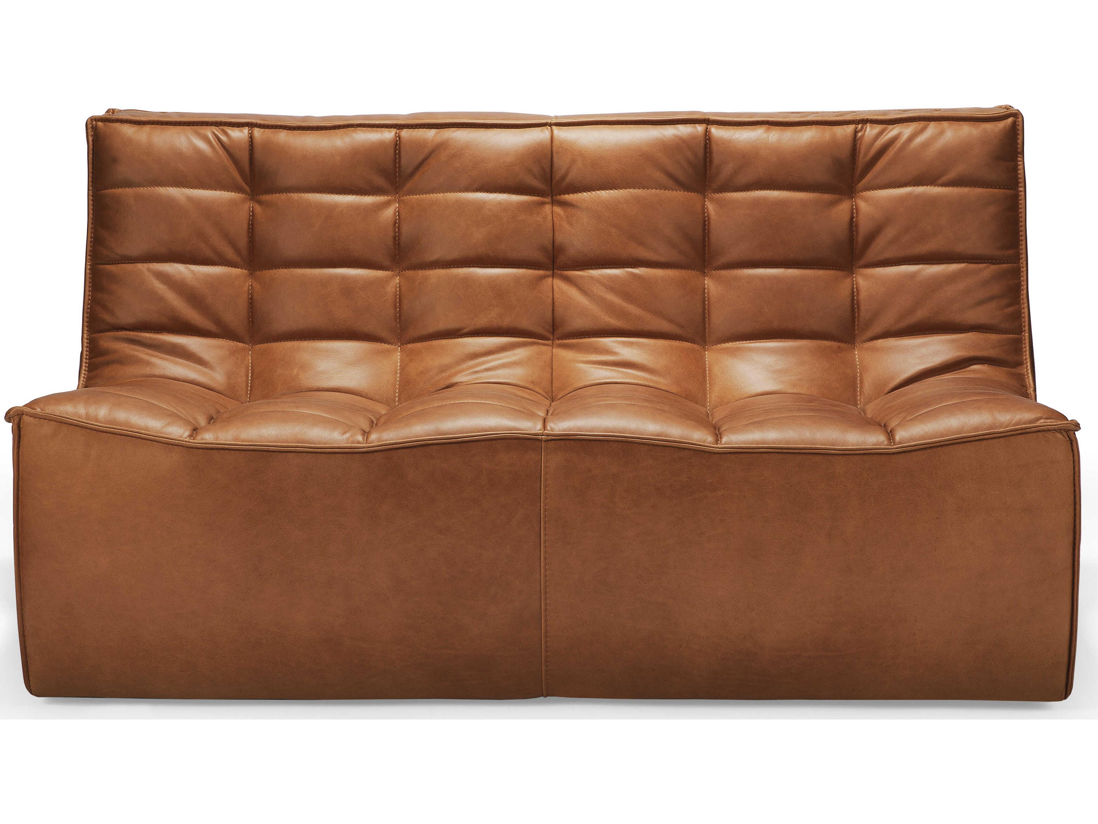 Ethnicraft N701 Old Saddle Leather Modular Sofa