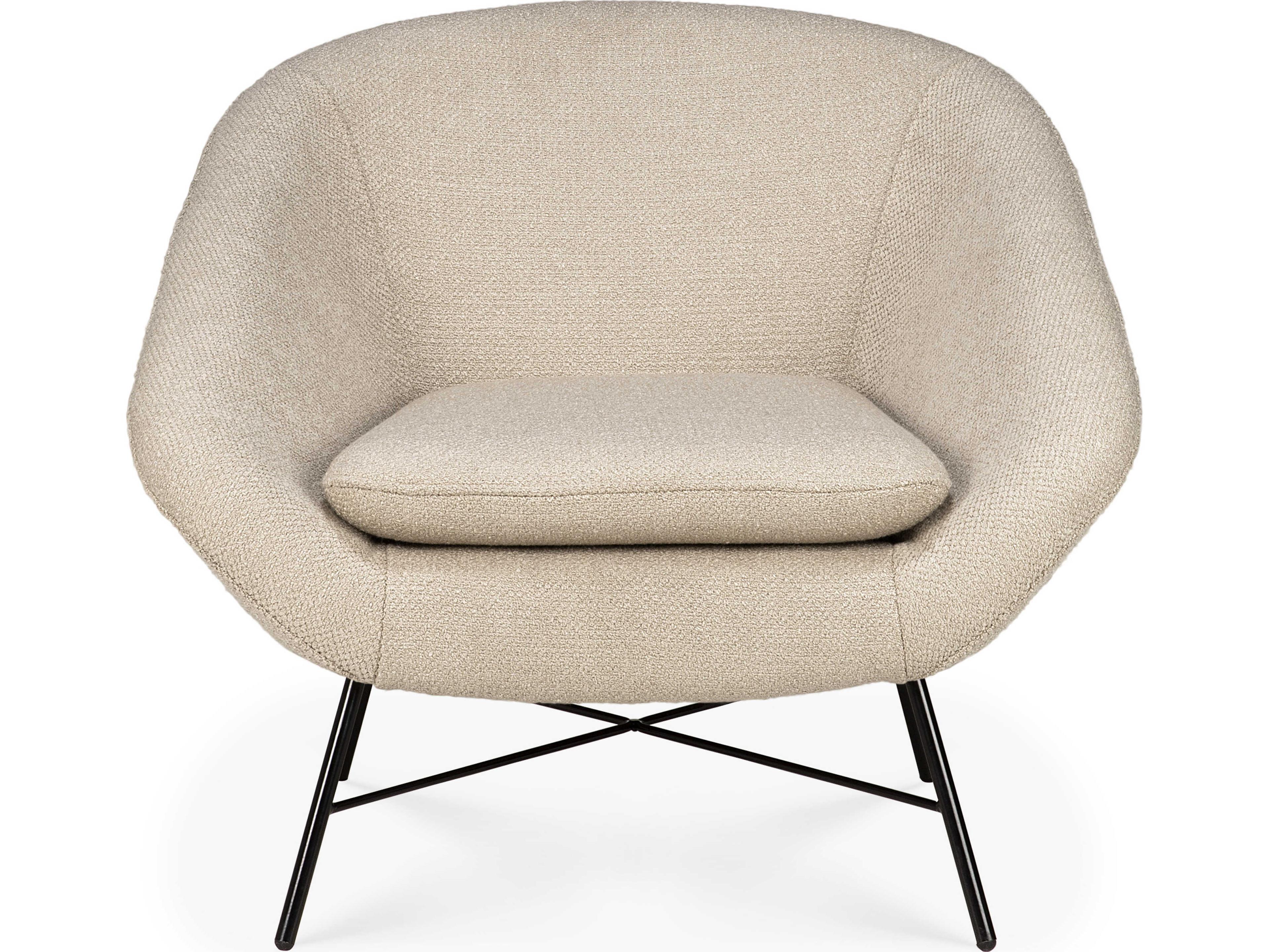 Ethnicraft Barrow Off White Lounge Chair