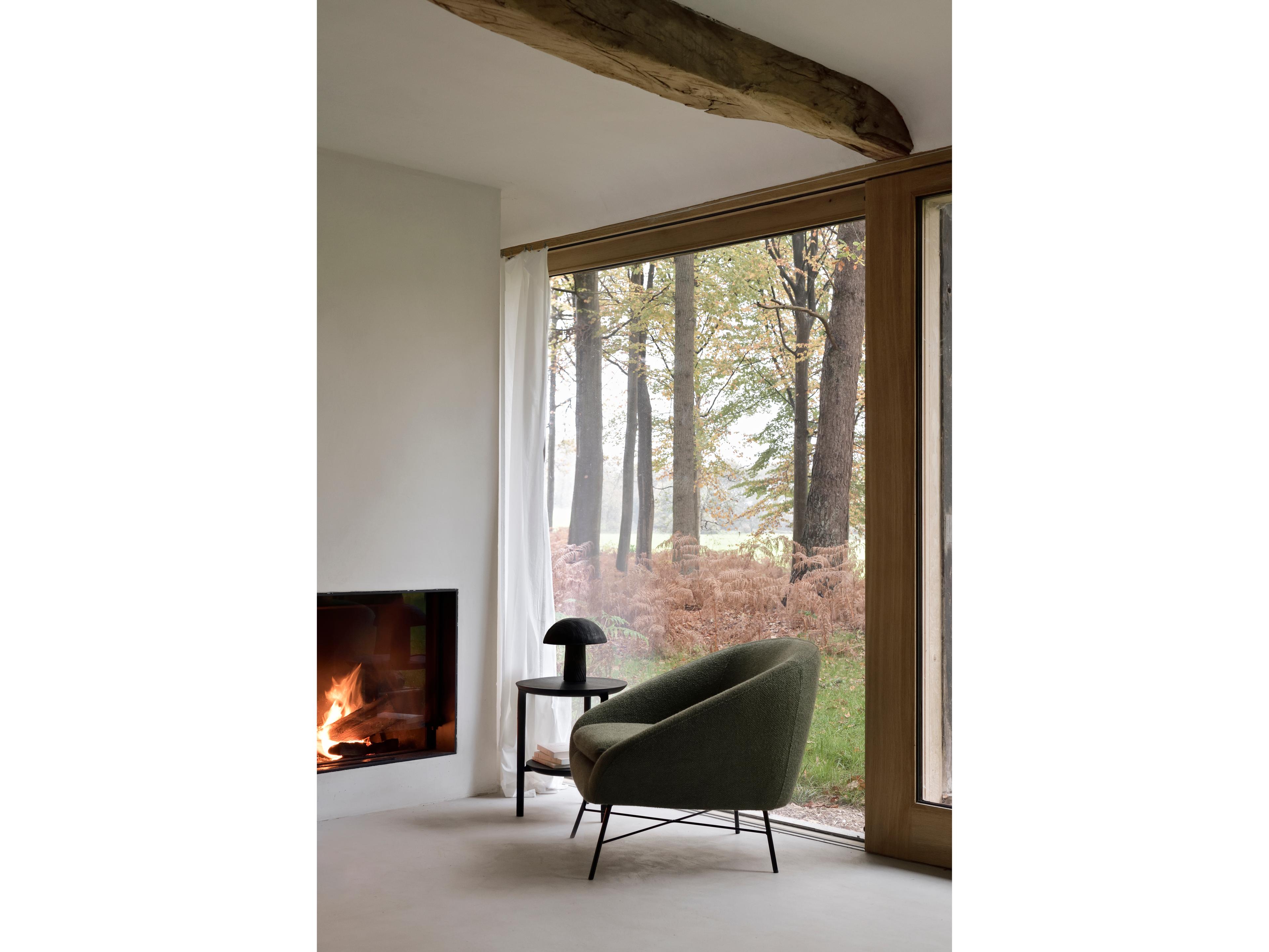 Ethnicraft Barrow Pine Green Lounge Chair