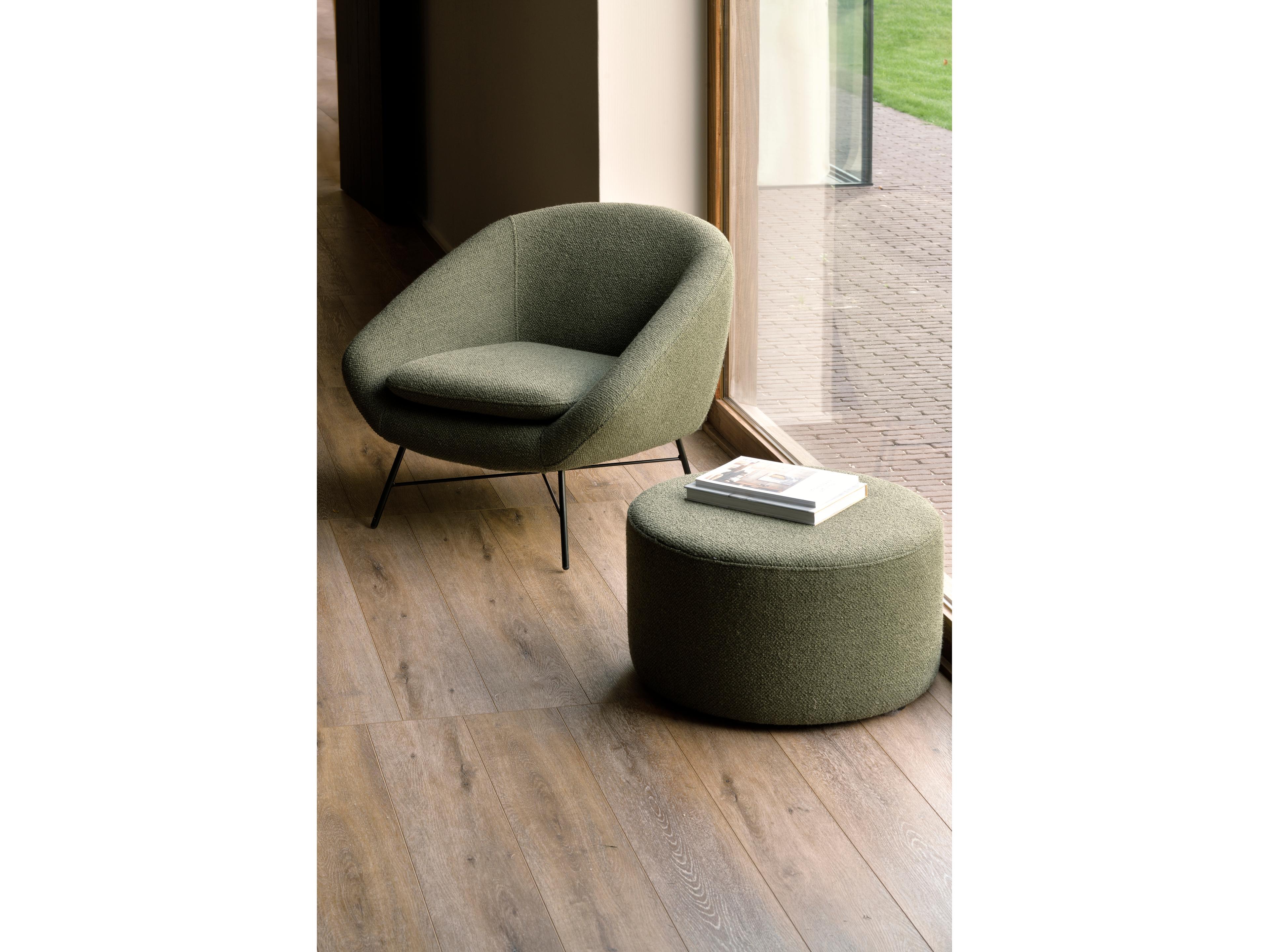 Ethnicraft Barrow Pine Green Lounge Chair