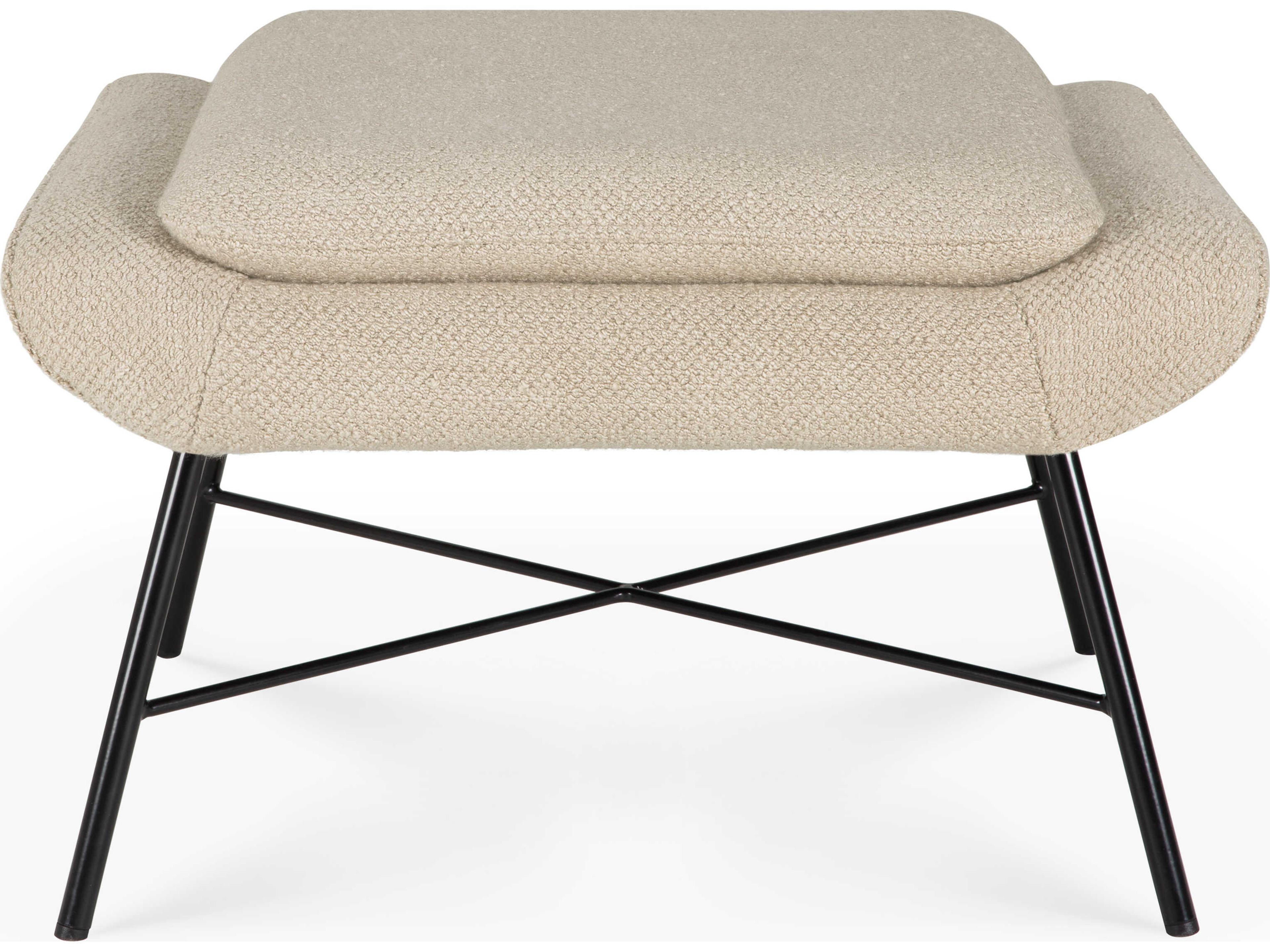 Ethnicraft Barrow Off White Footstool