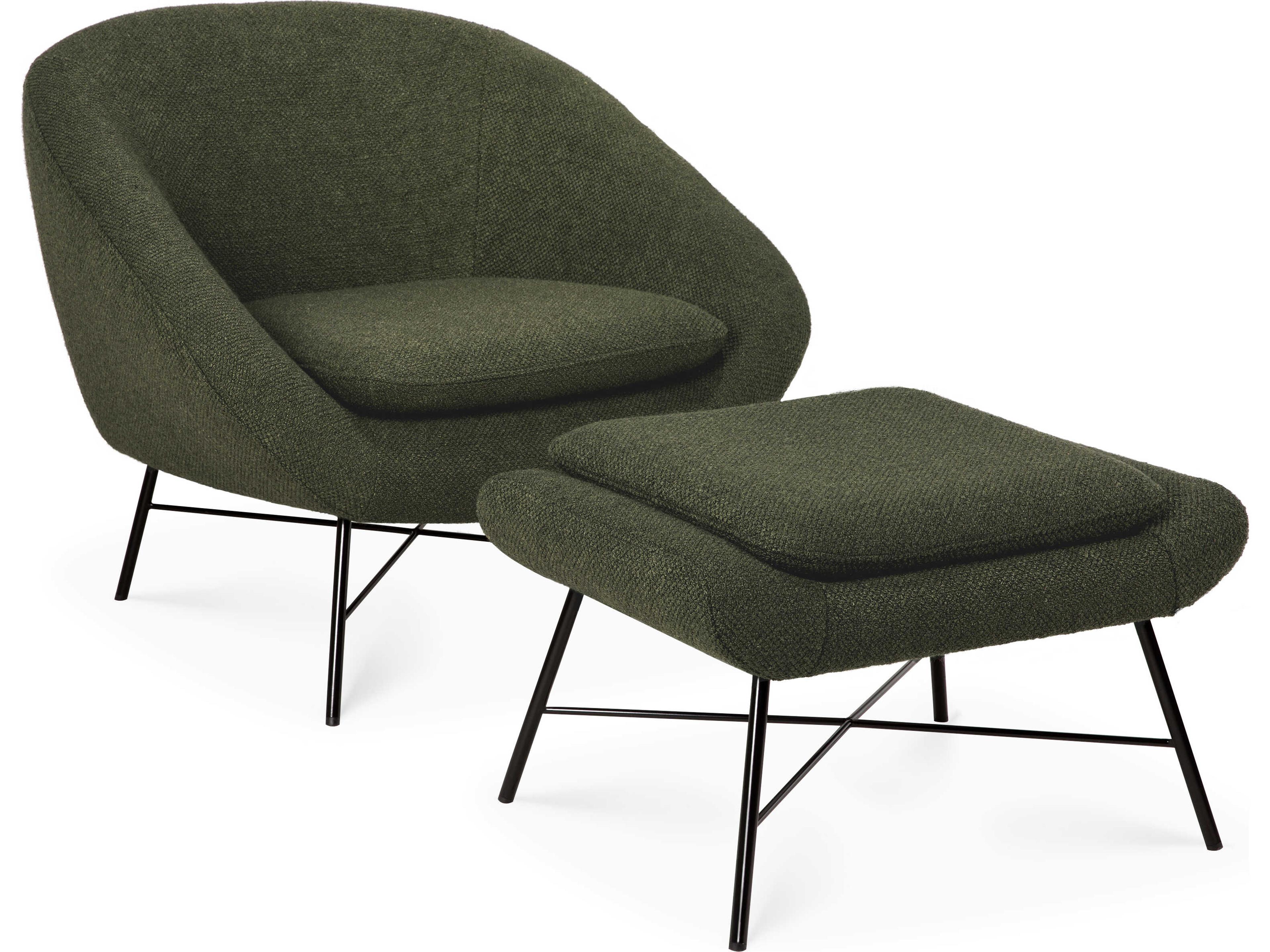 Ethnicraft Barrow Pine Green Footstool