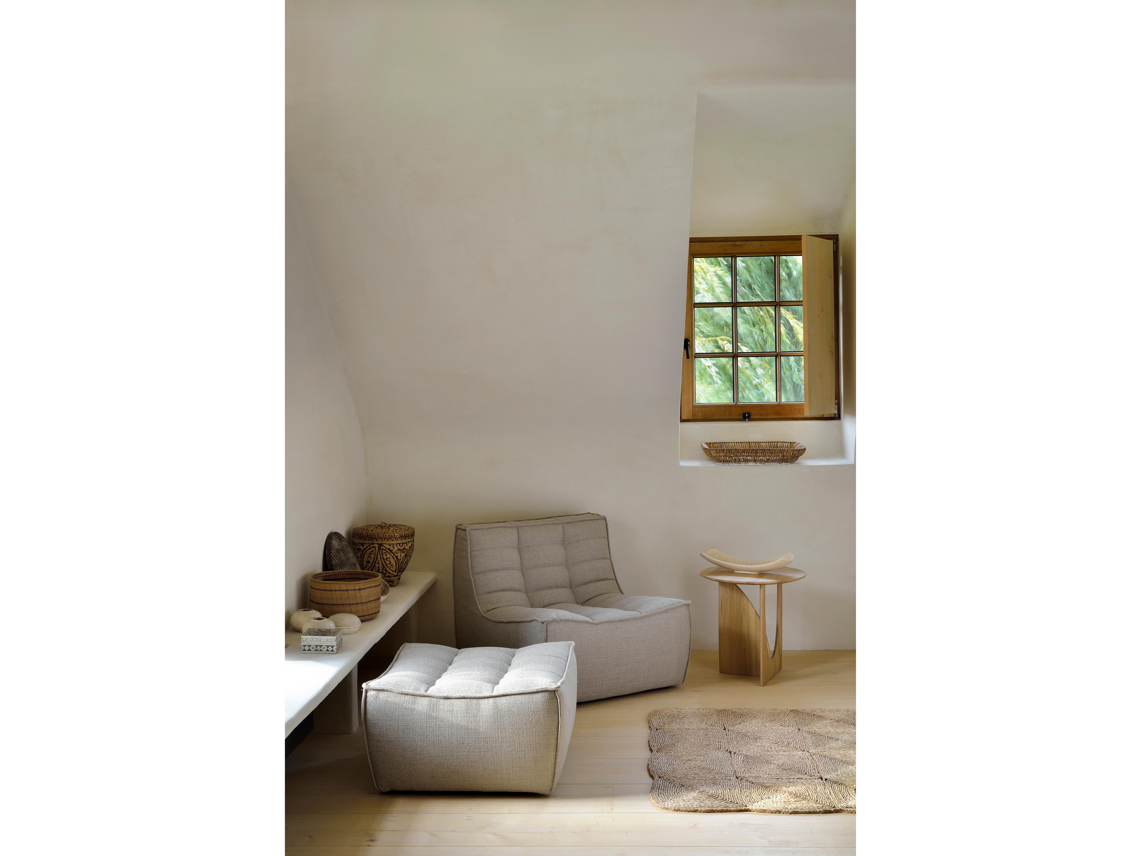 Ethnicraft N701 Beige Footstool