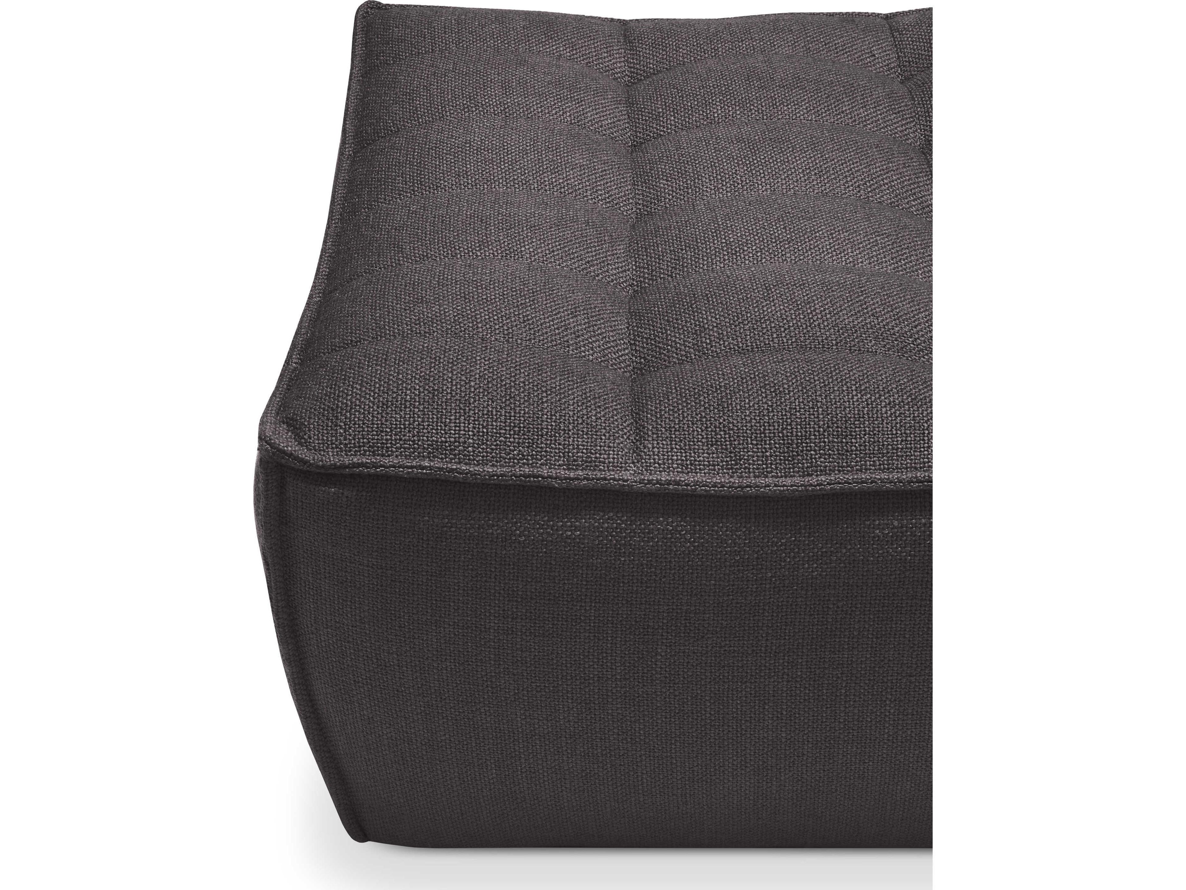 Ethnicraft N701 Dark Grey Footstool