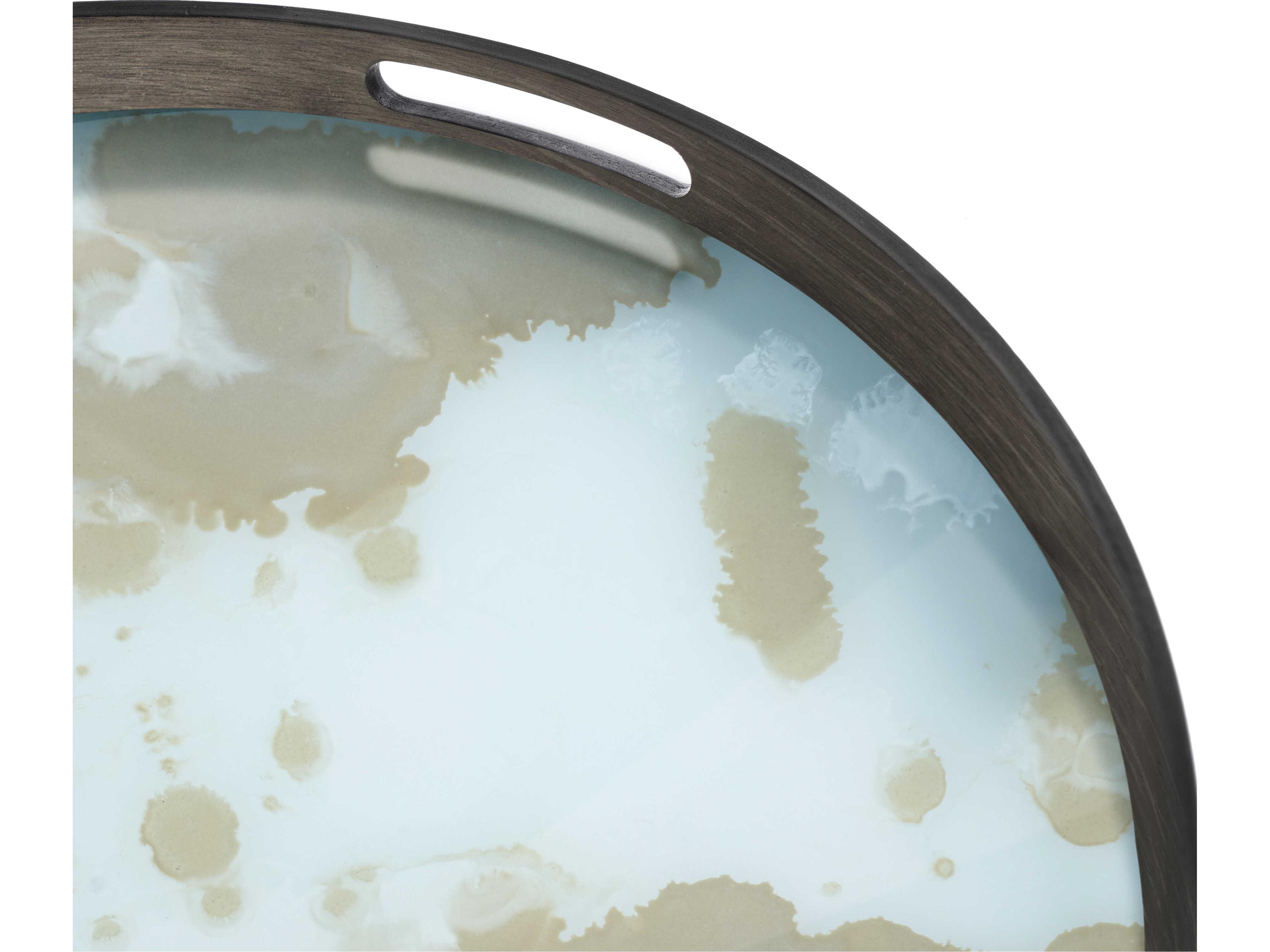 Ethnicraft Organic Mist Gold Glass Tray