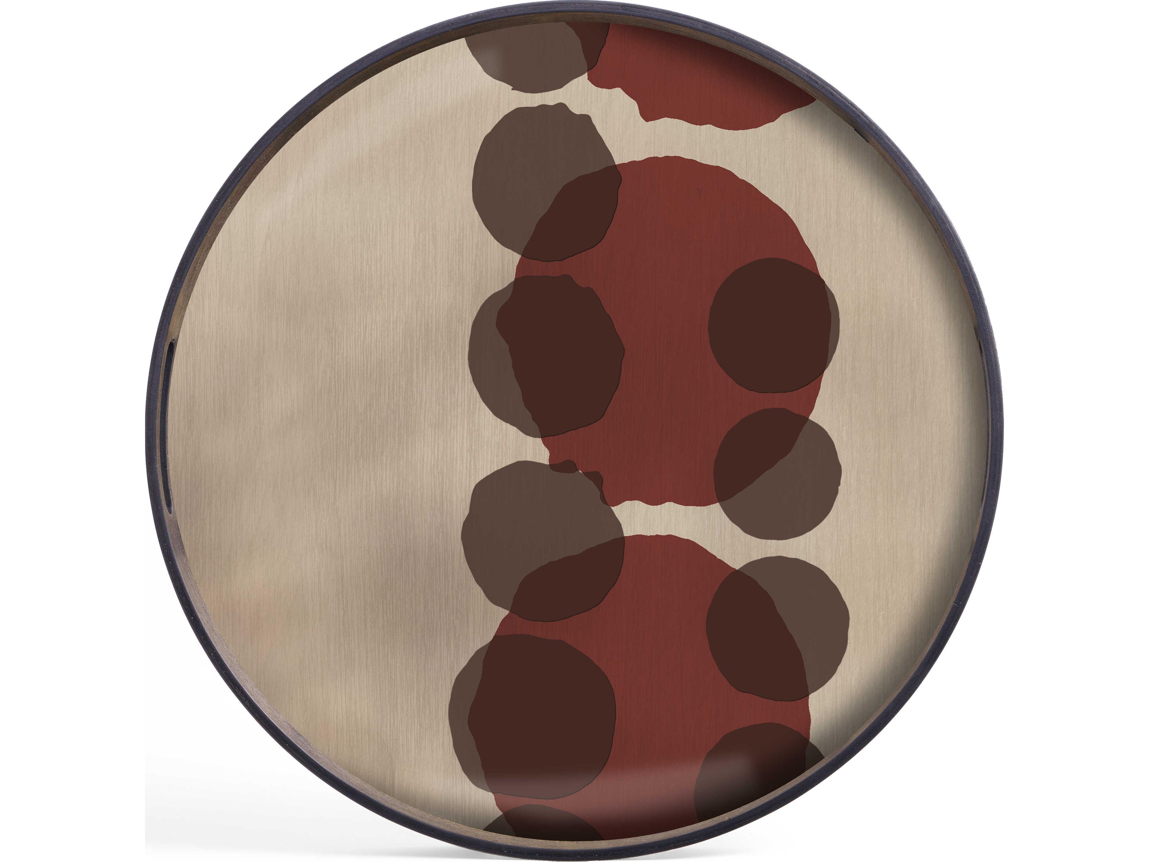 Layered Dots Small Glass Tray