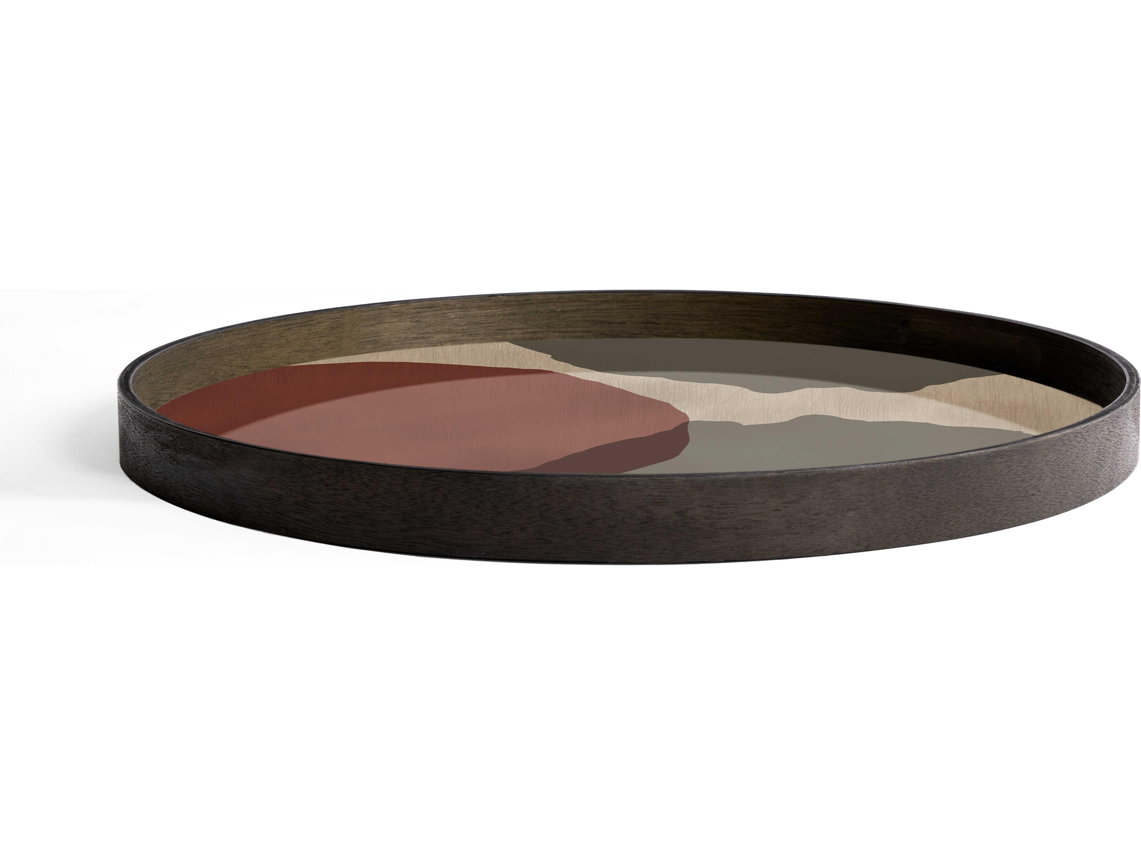 Ethnicraft Overlapping Dots Large Glass Tray