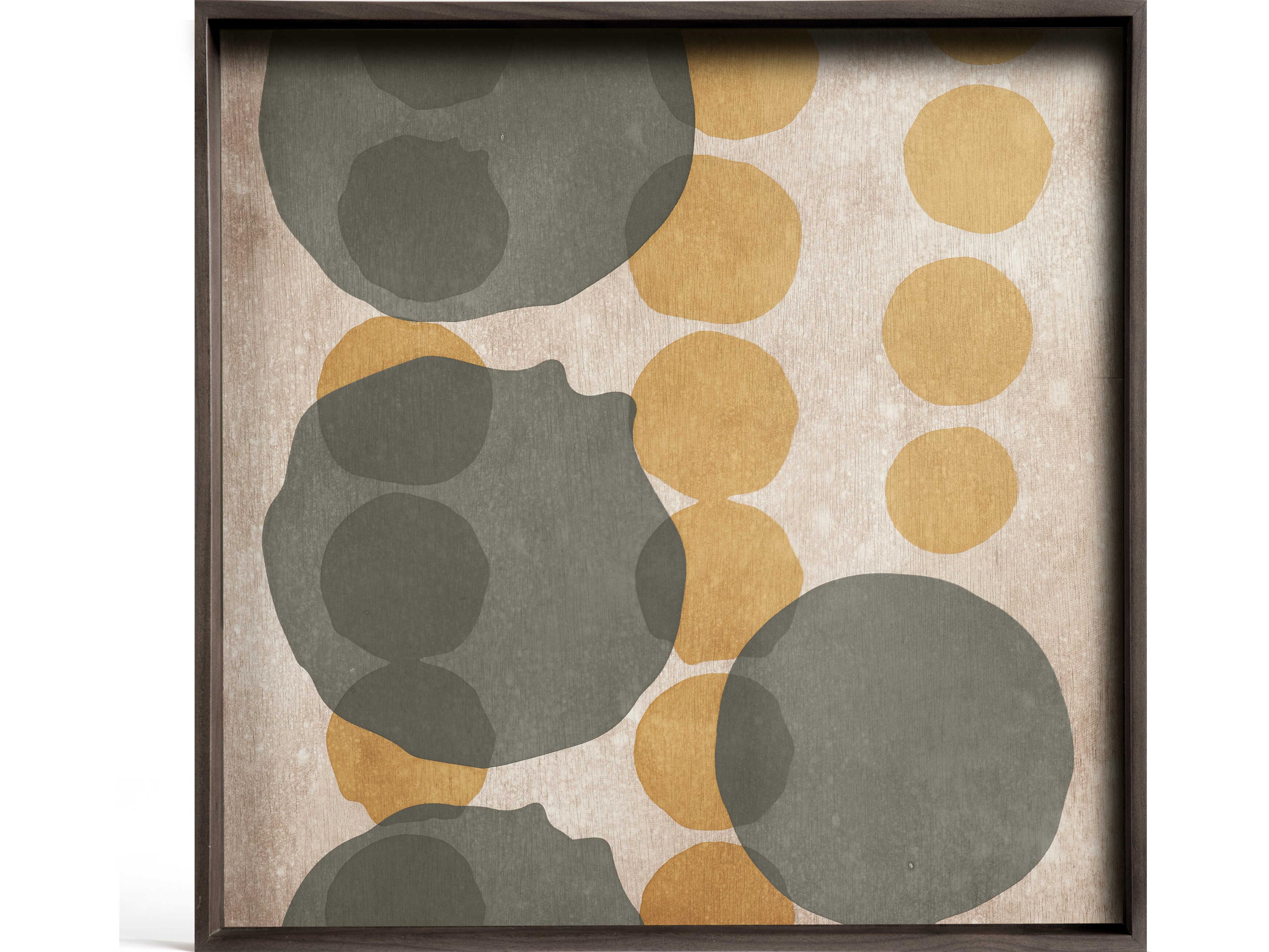 Layered Dots Large Glass Tray