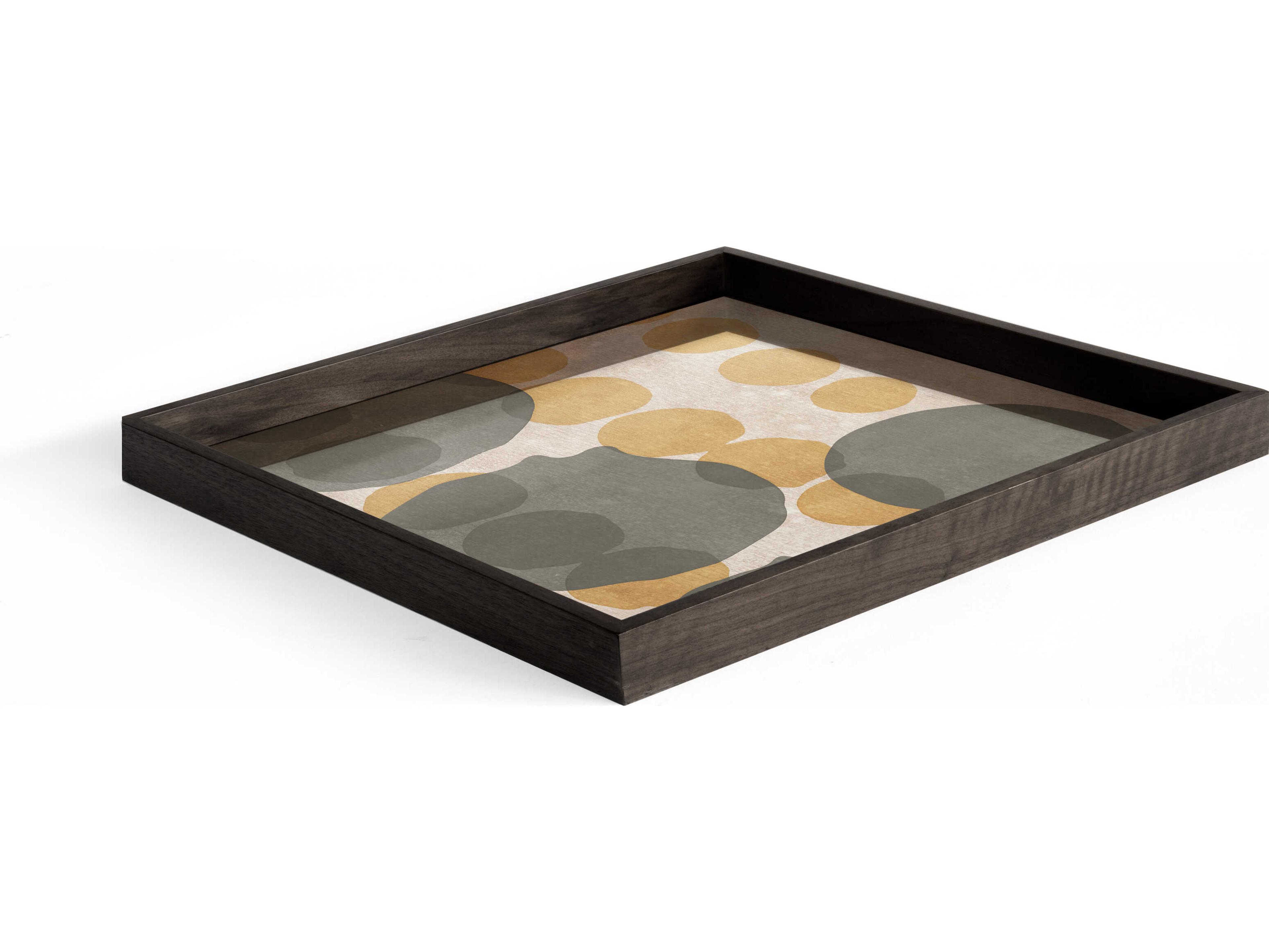 Ethnicraft Layered Dots Large Glass Tray