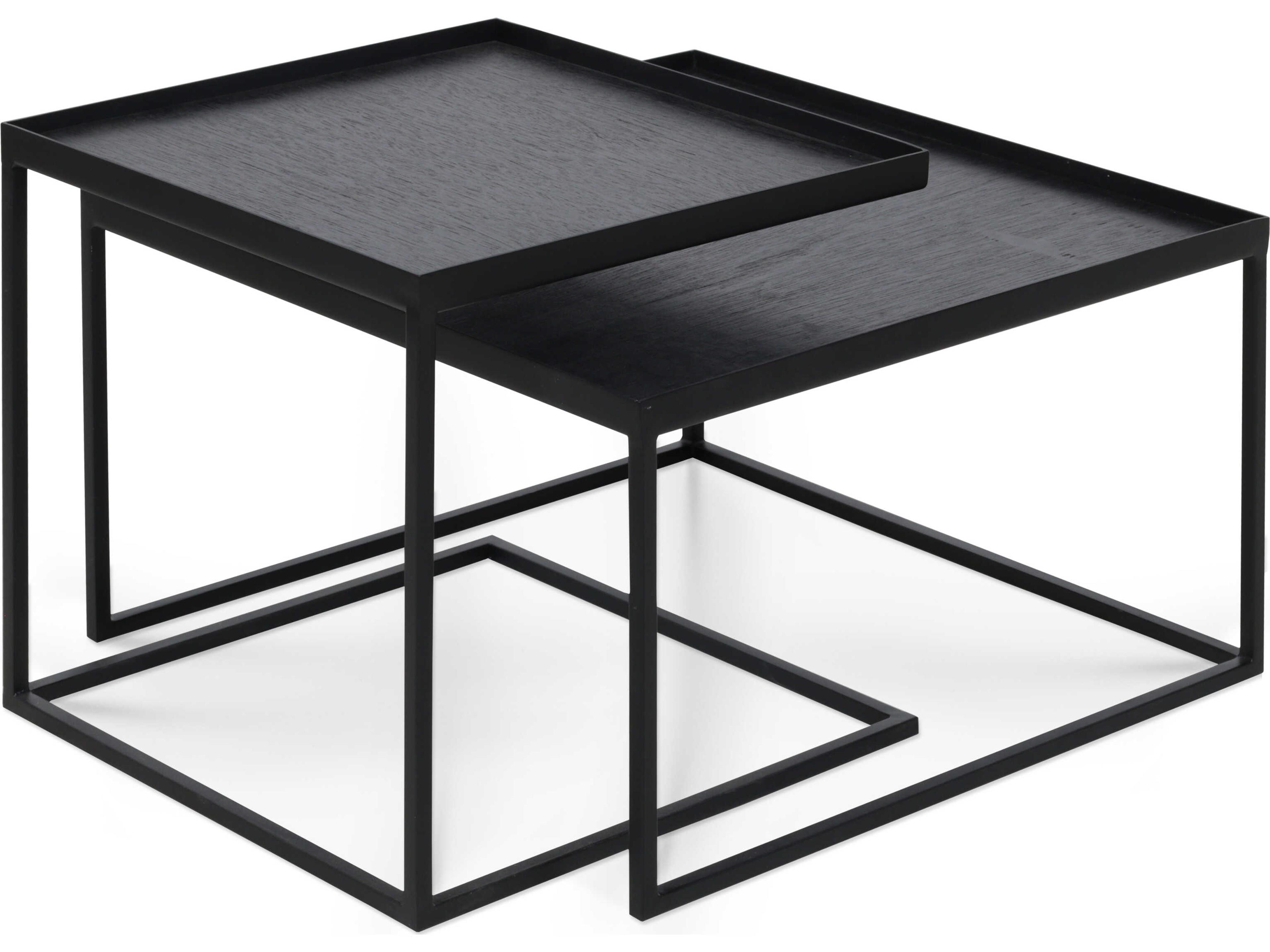 Ethnicraft Tray Square Coffee Table Set
