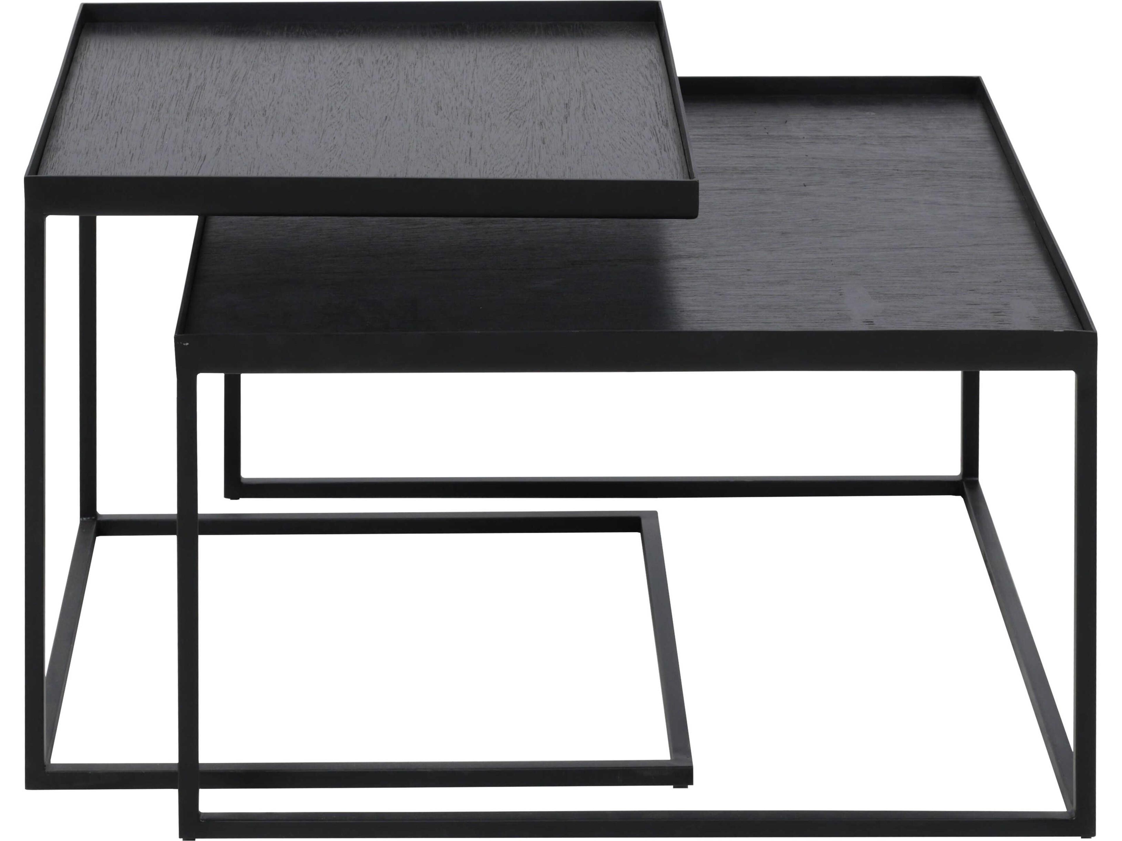 Ethnicraft Tray Square Coffee Table Set
