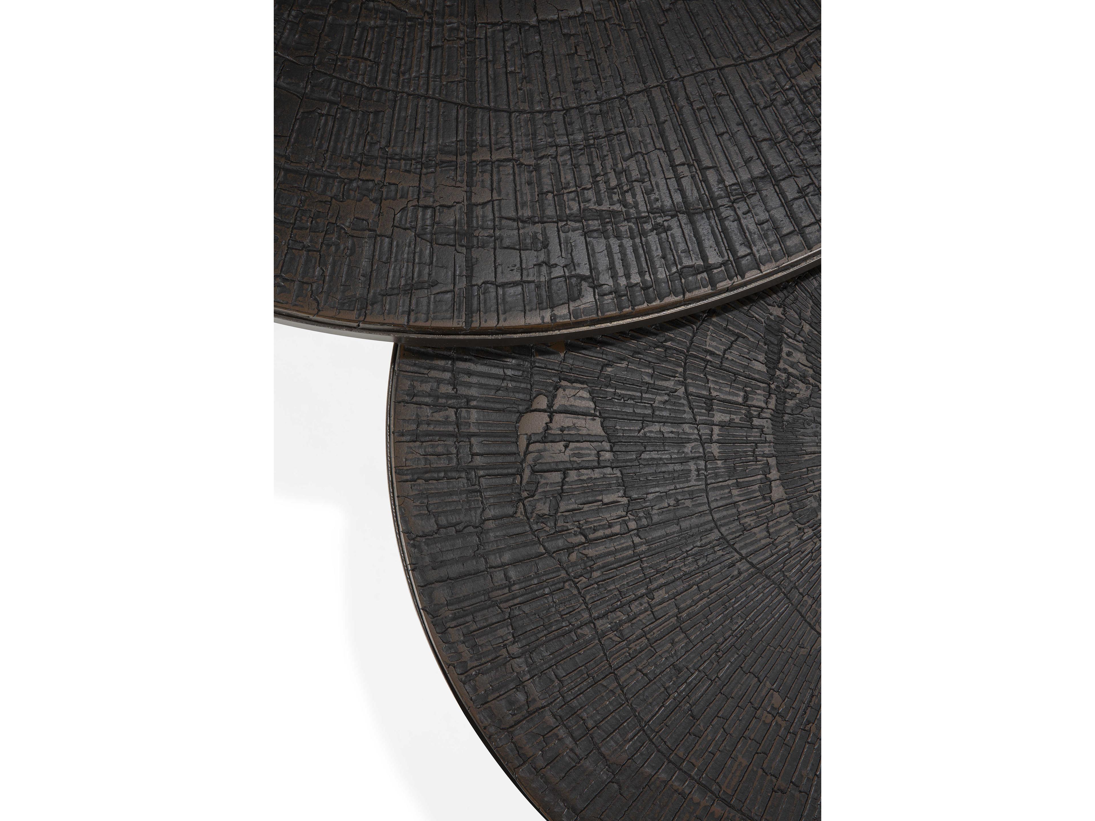 Ethnicraft Nesting Slice Umber Coffee Table