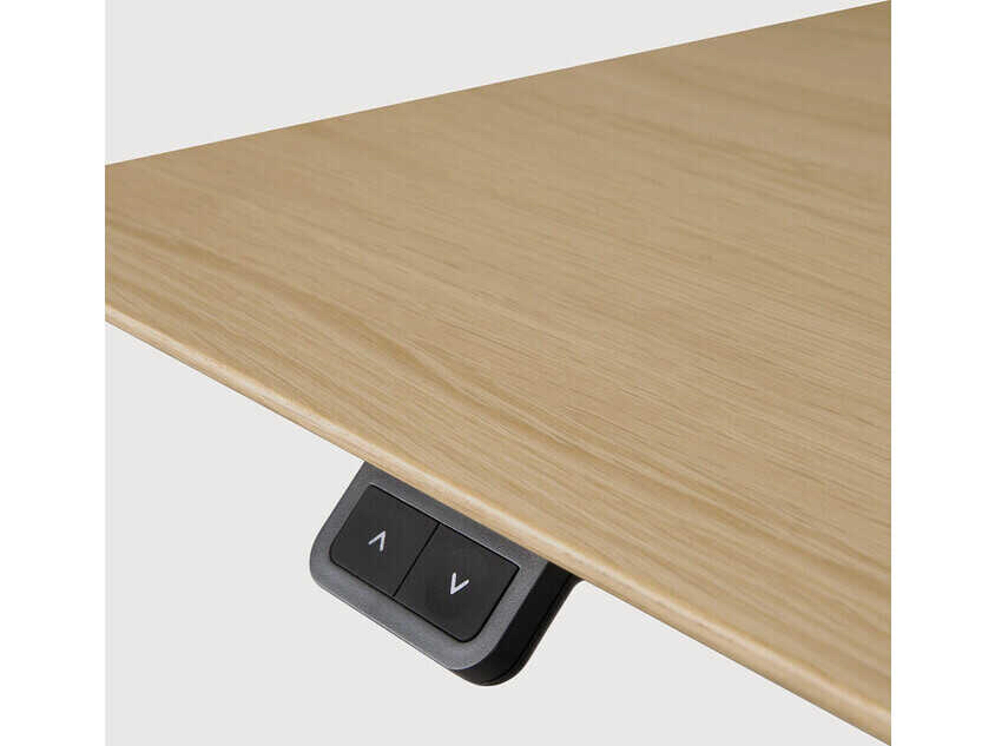 Ethnicraft Bok Oak With Black Adjustable Desk