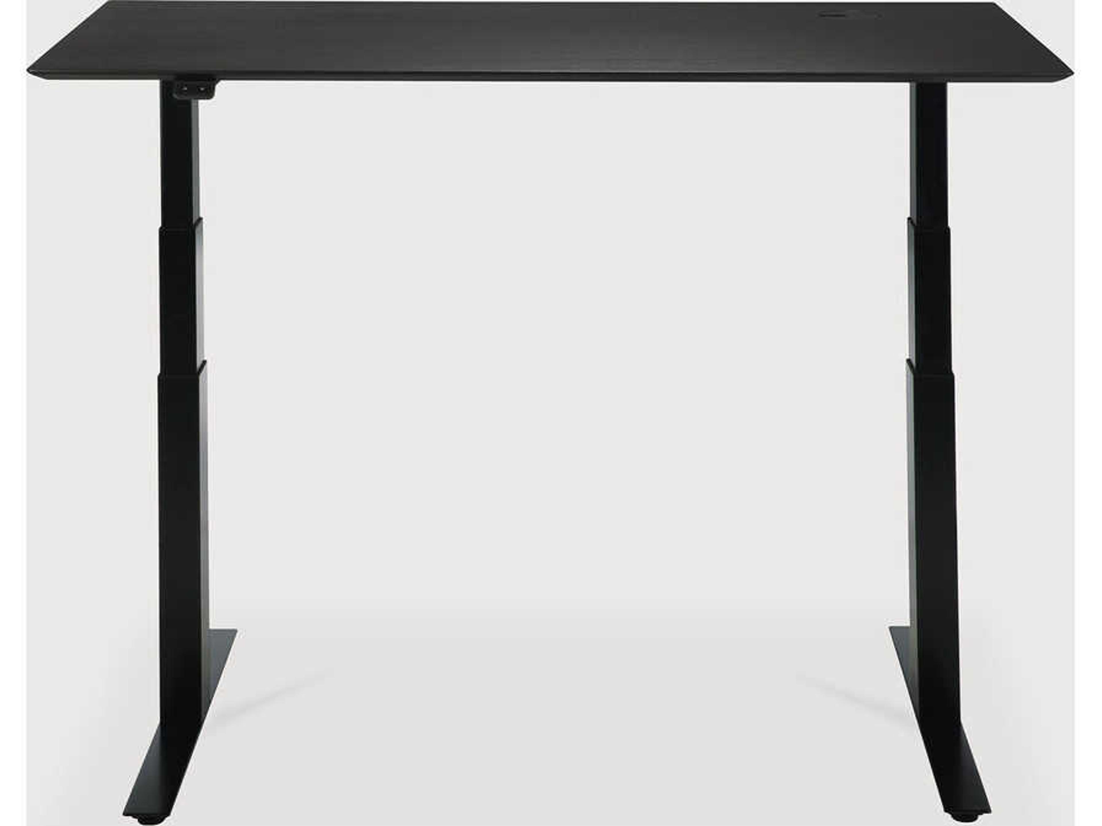 Ethnicraft Bok Oak Black With Black Adjustable Desk