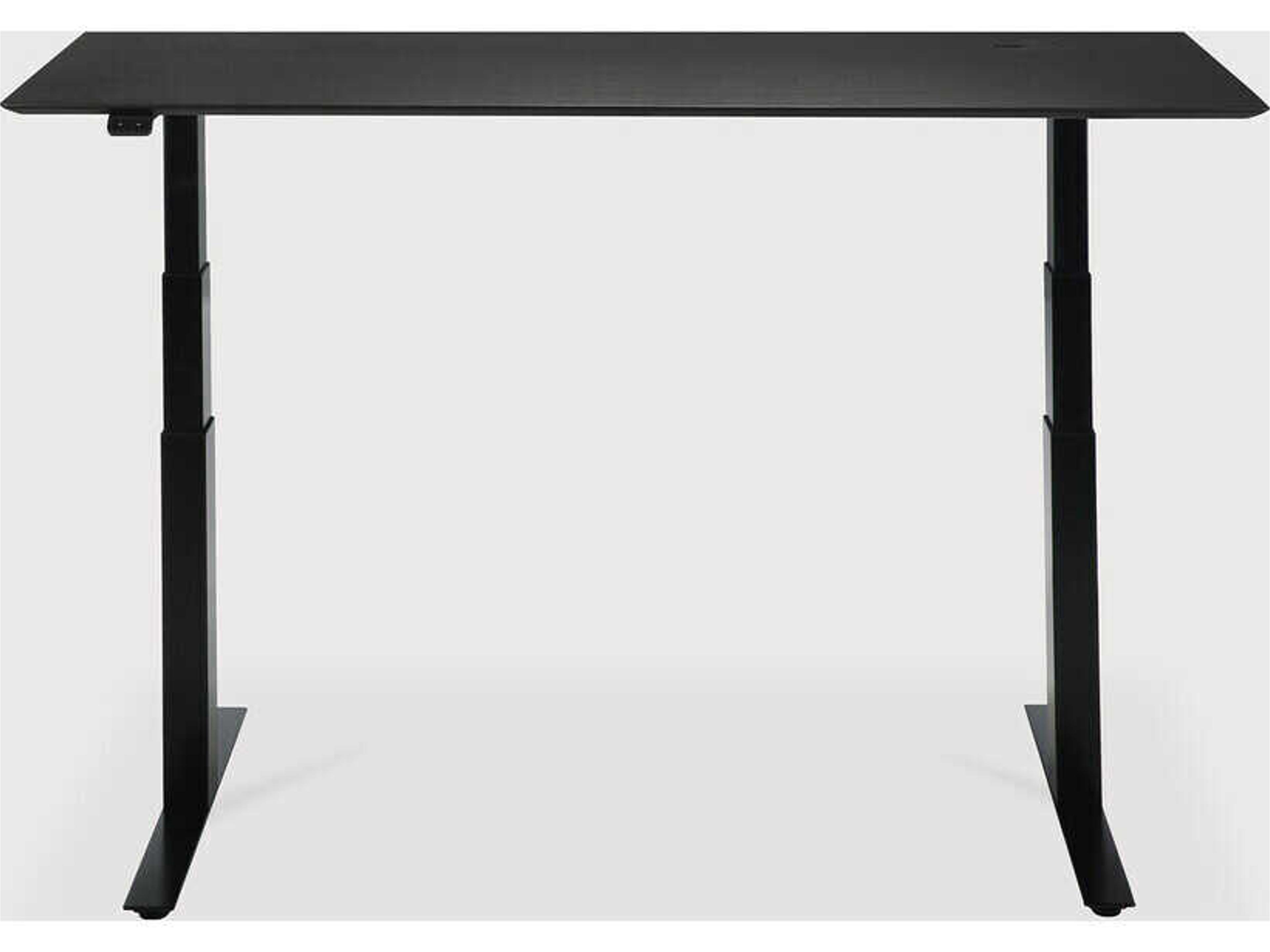 Ethnicraft Bok Oak Black With Black Adjustable Desk