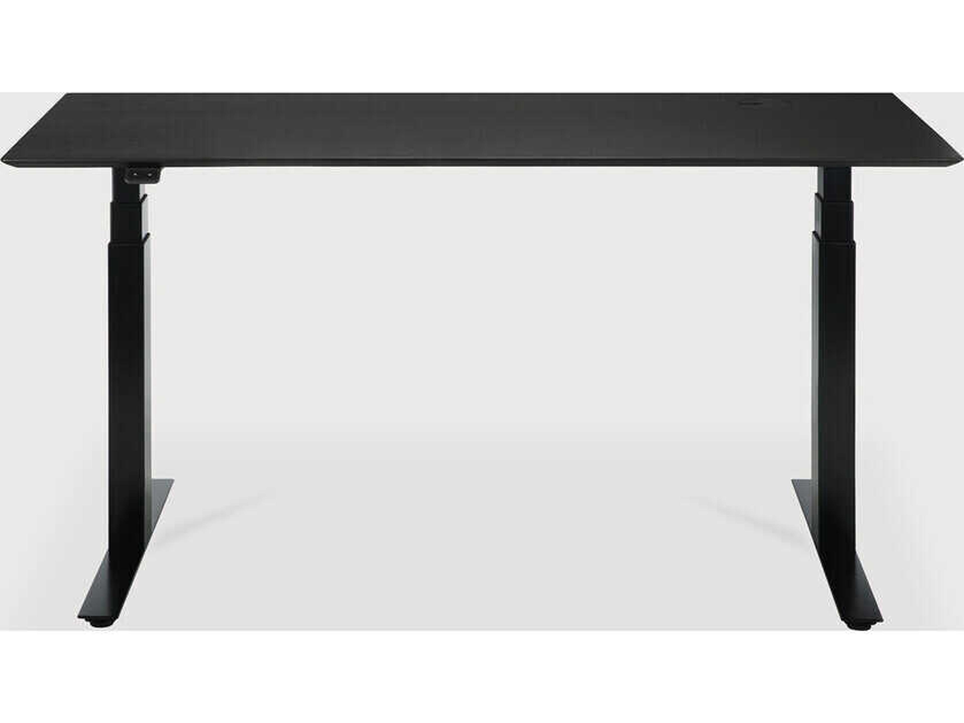 Ethnicraft Bok Oak Black With Black Adjustable Desk