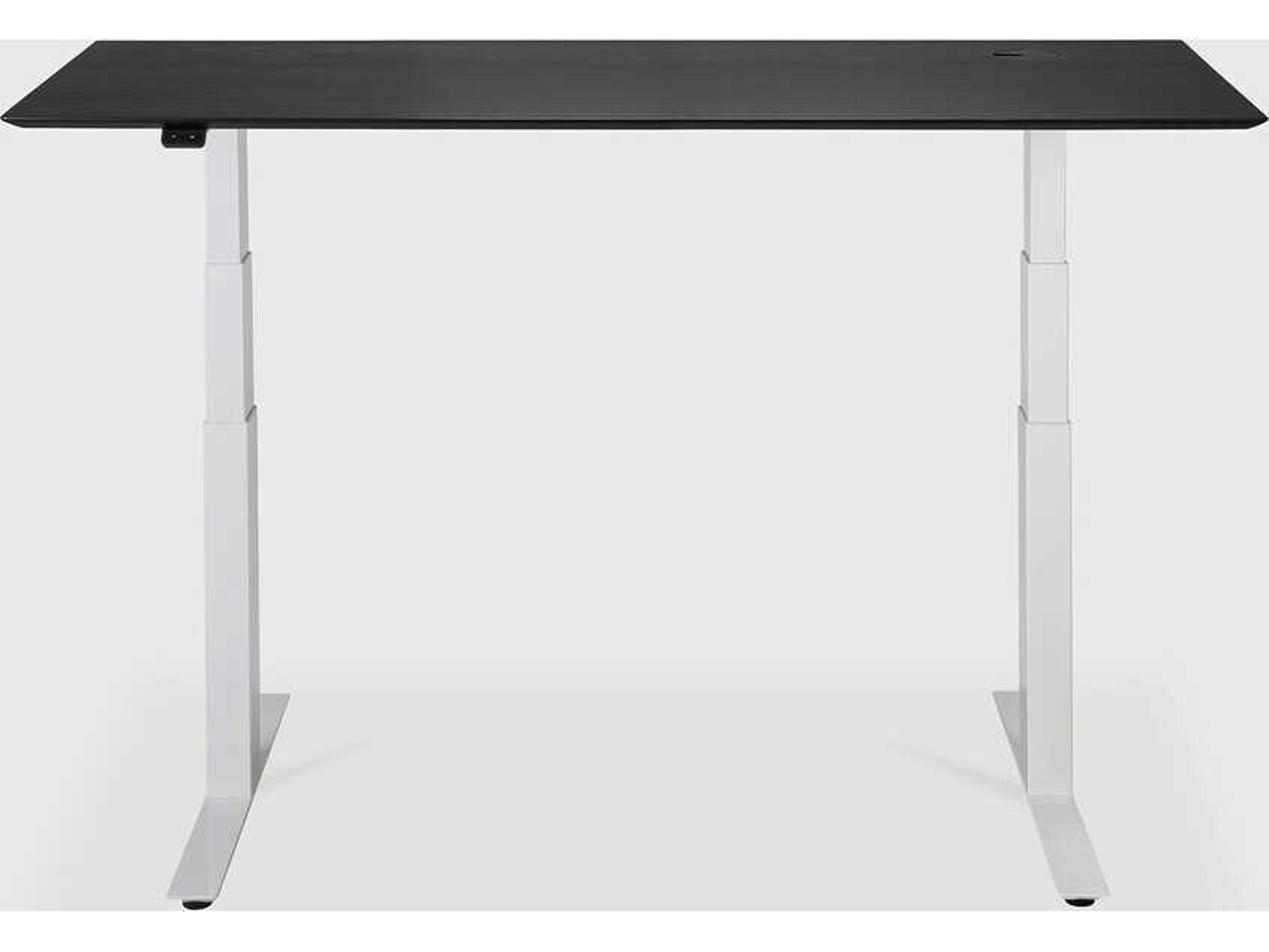 Ethnicraft Bok Oak Black With White Adjustable Desk