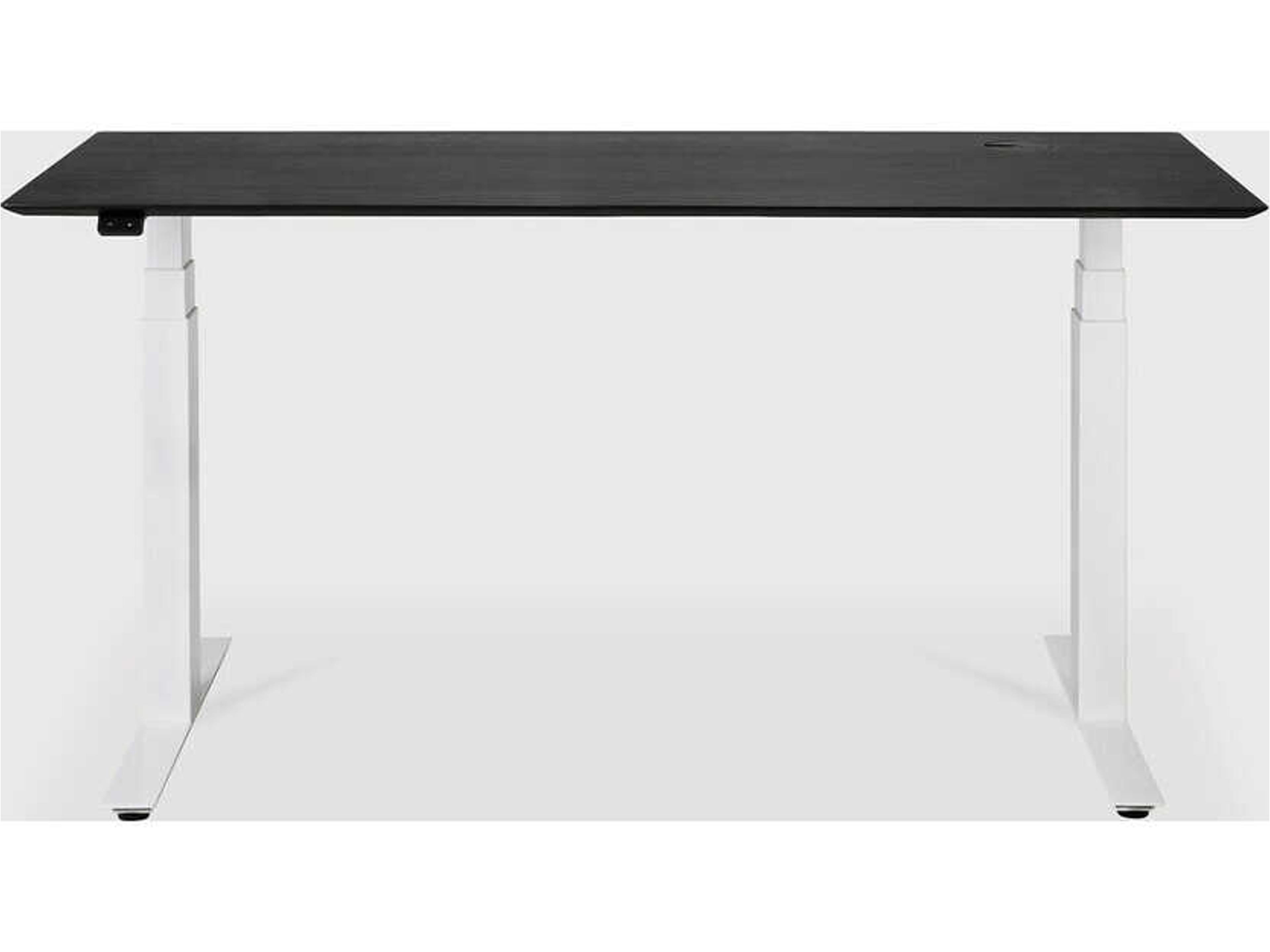 Ethnicraft Bok Oak Black With White Adjustable Desk