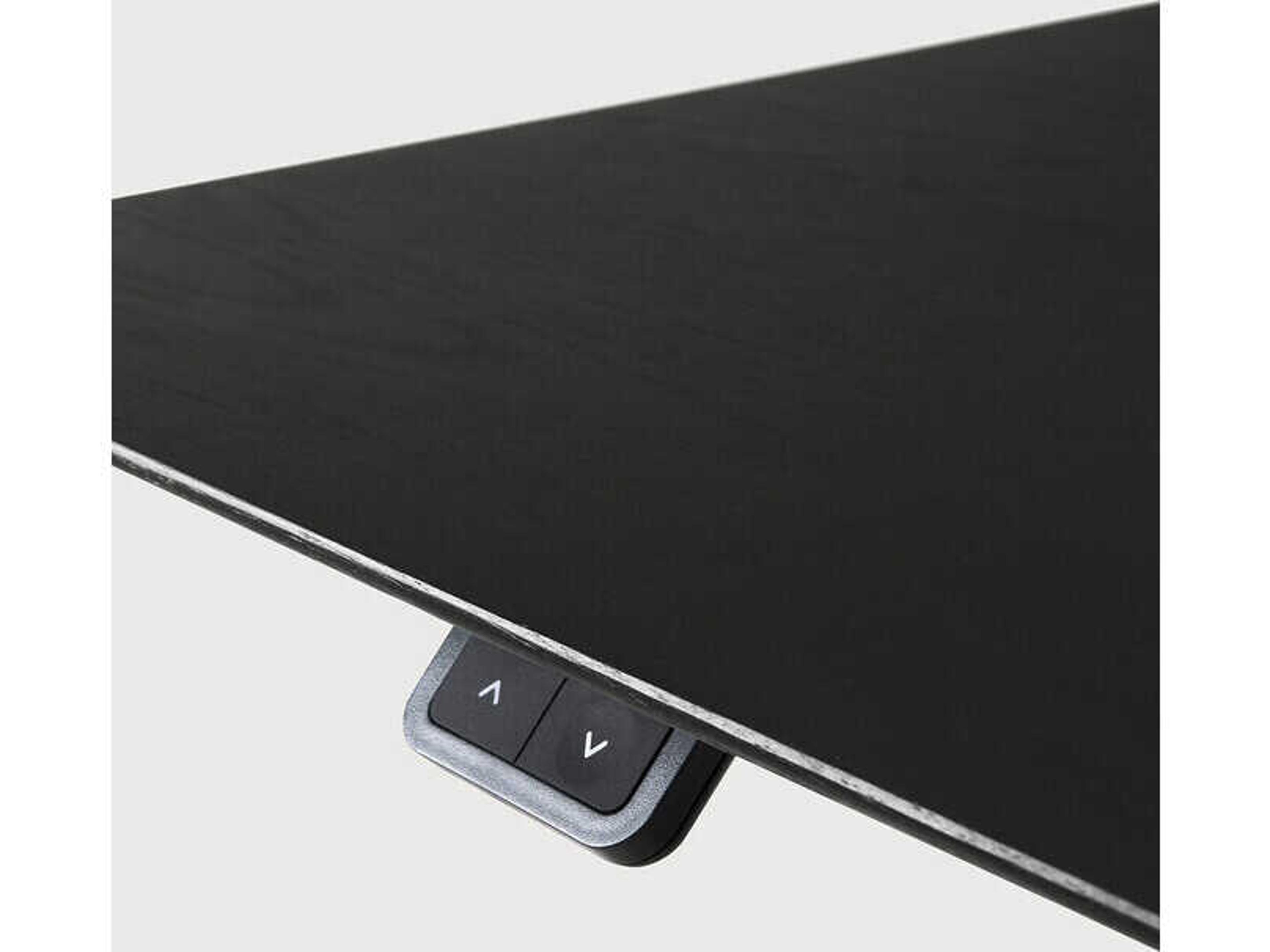 Ethnicraft Bok Oak Black With White Adjustable Desk