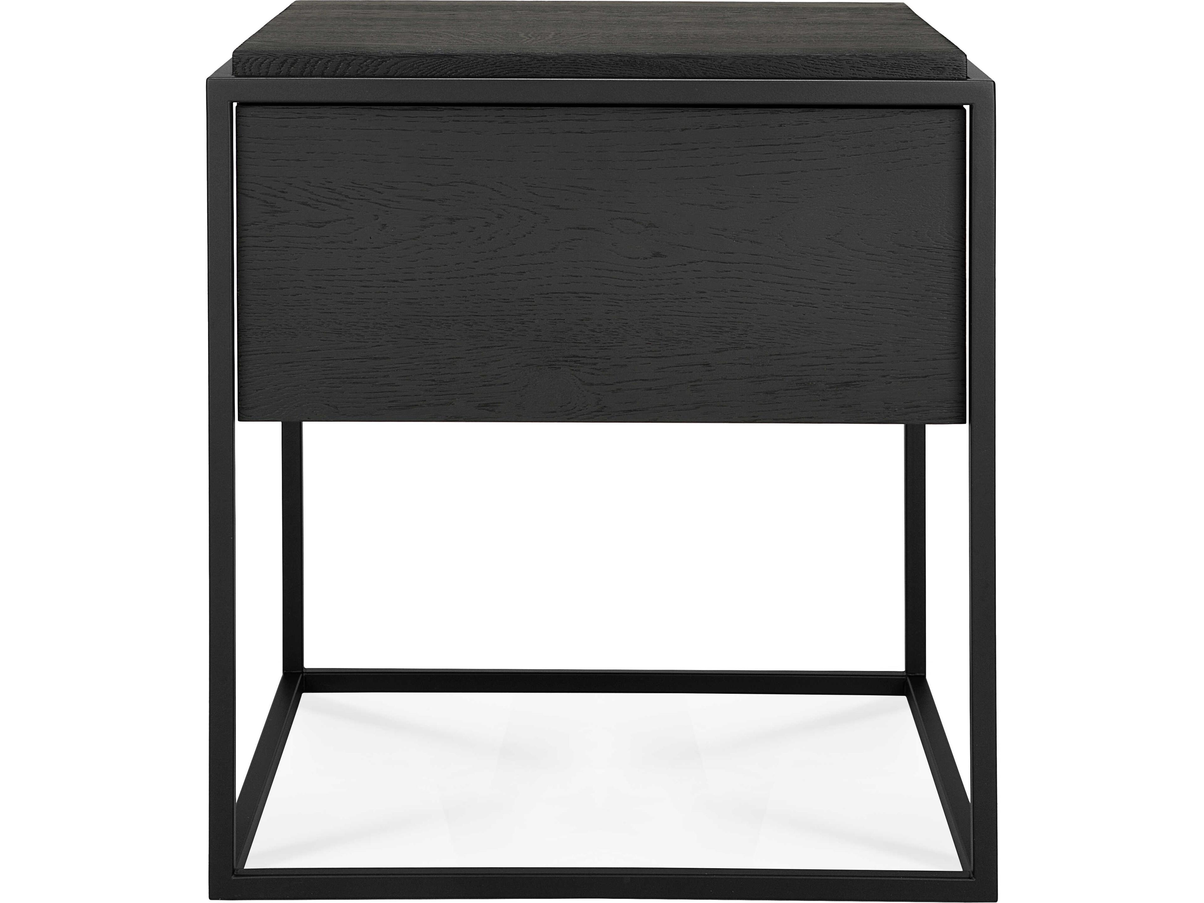 Ethnicraft Monolit Oak Black Bedside Table