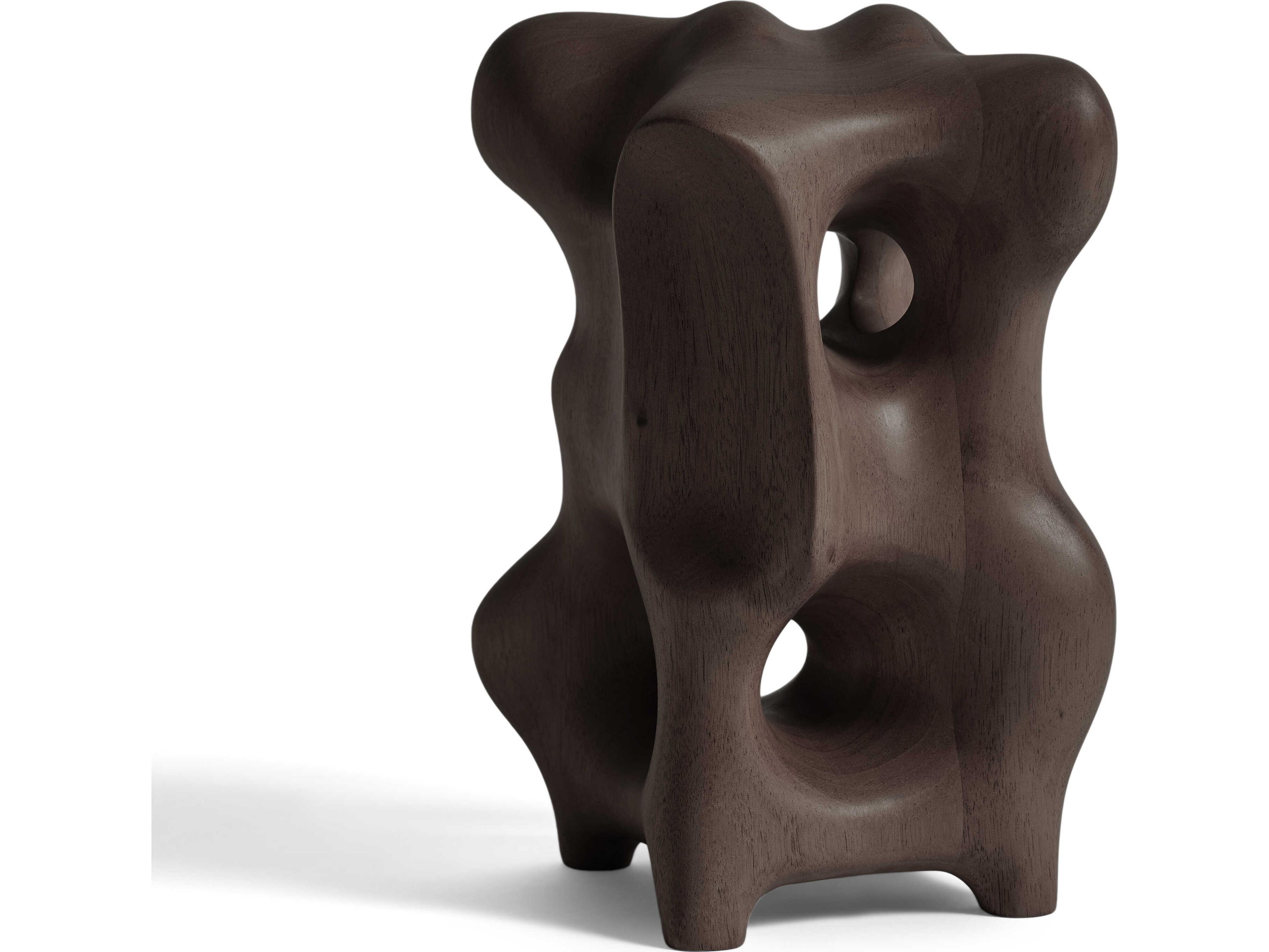 Ethnicraft Organic Mahogany Dark Brown Sculpture