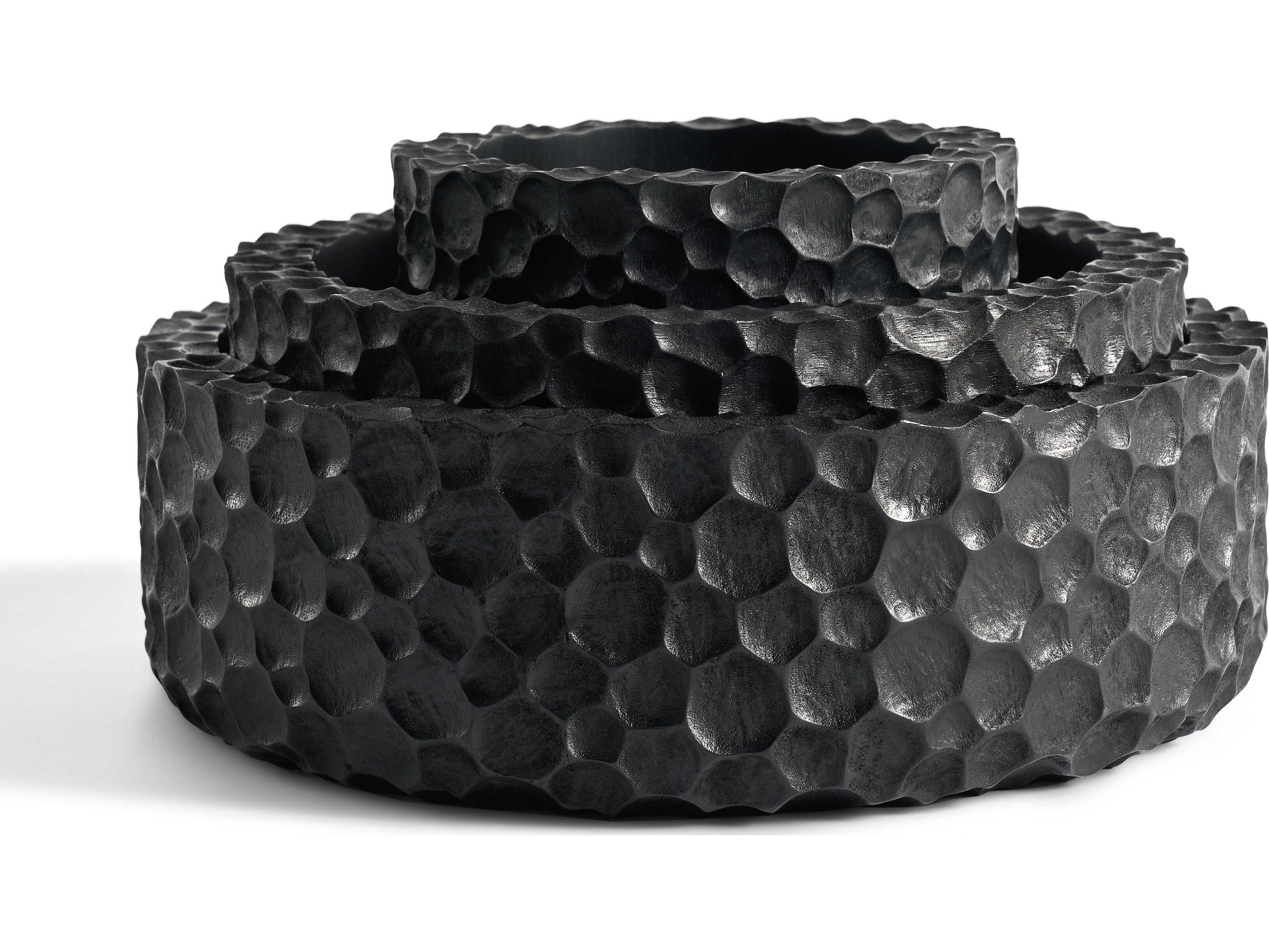 Chopped Mahogany Black Bowl Set