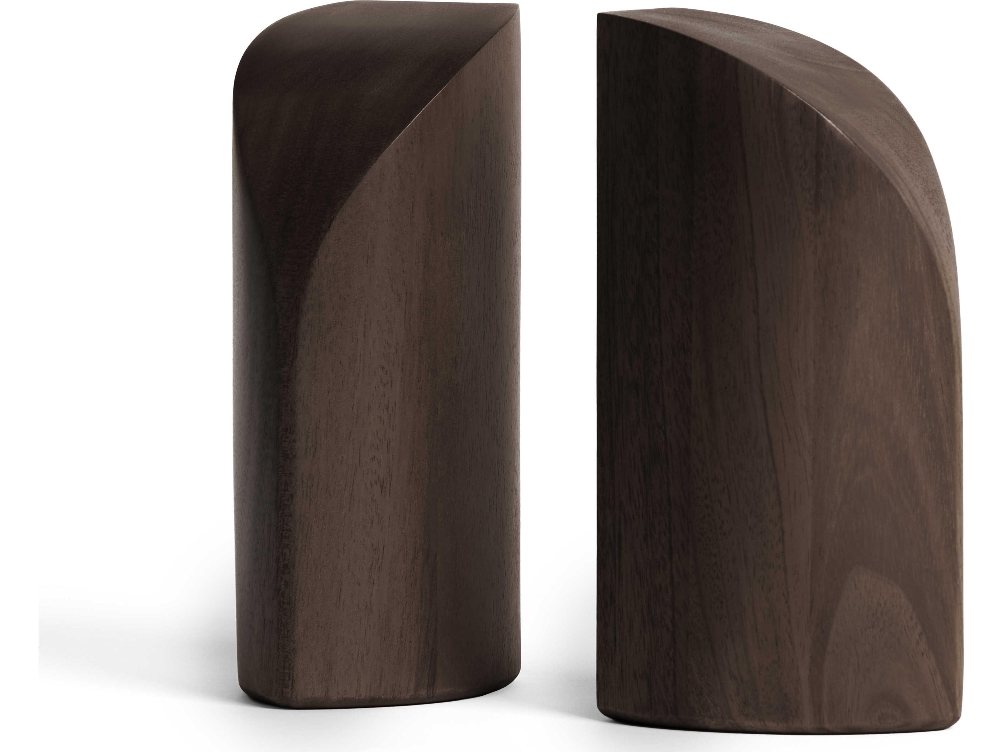 Pi Mahogany Dark Brown Pi Book Ends