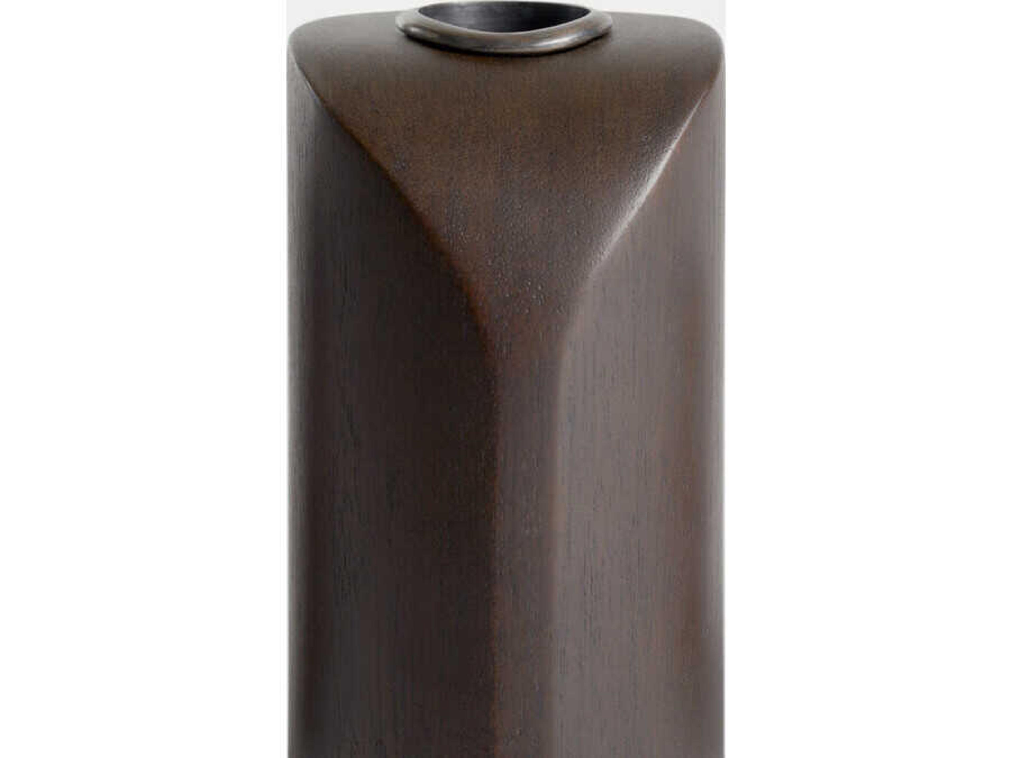 Ethnicraft Pi Mahogany Dark Brown Pi Candle Holders