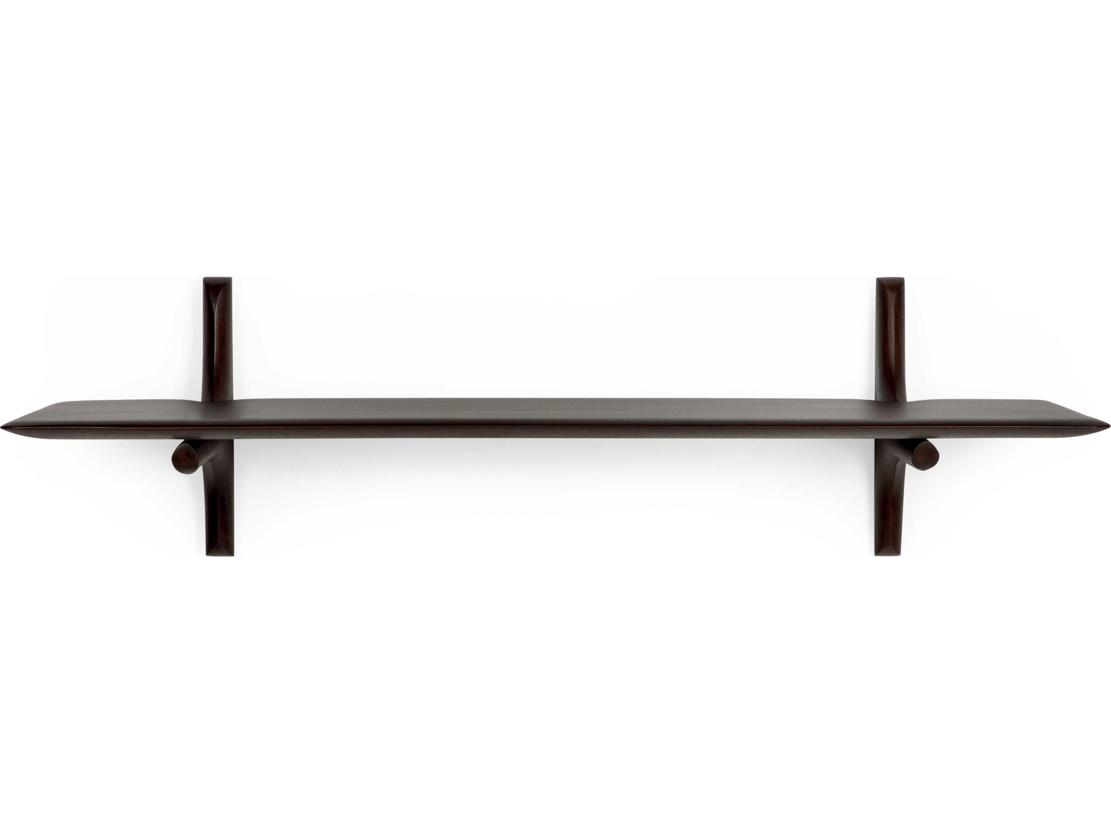 Ethnicraft Pi Mahogany Dark Brown Pi Wall Shelf