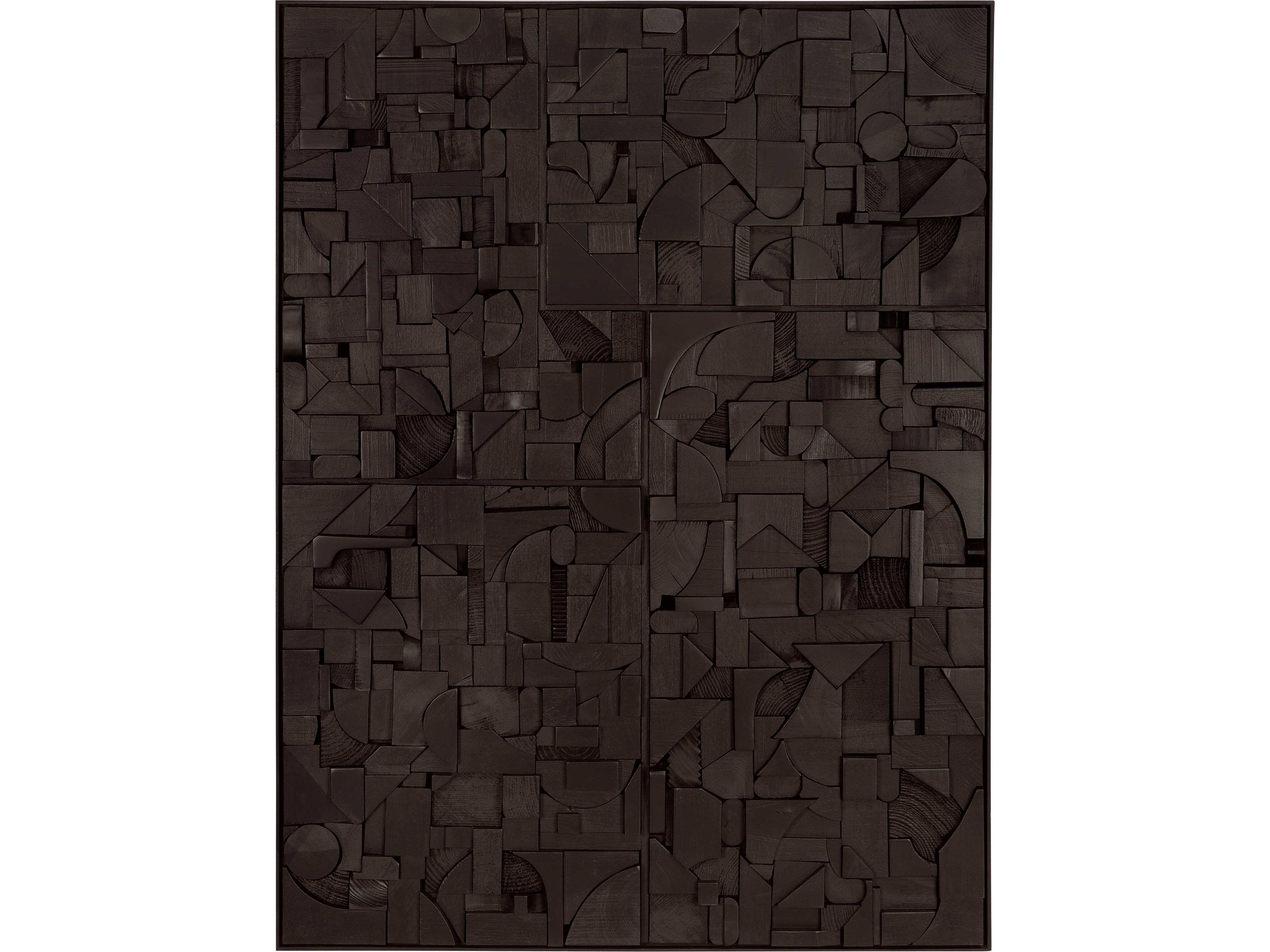 Bricks Black Wall Art