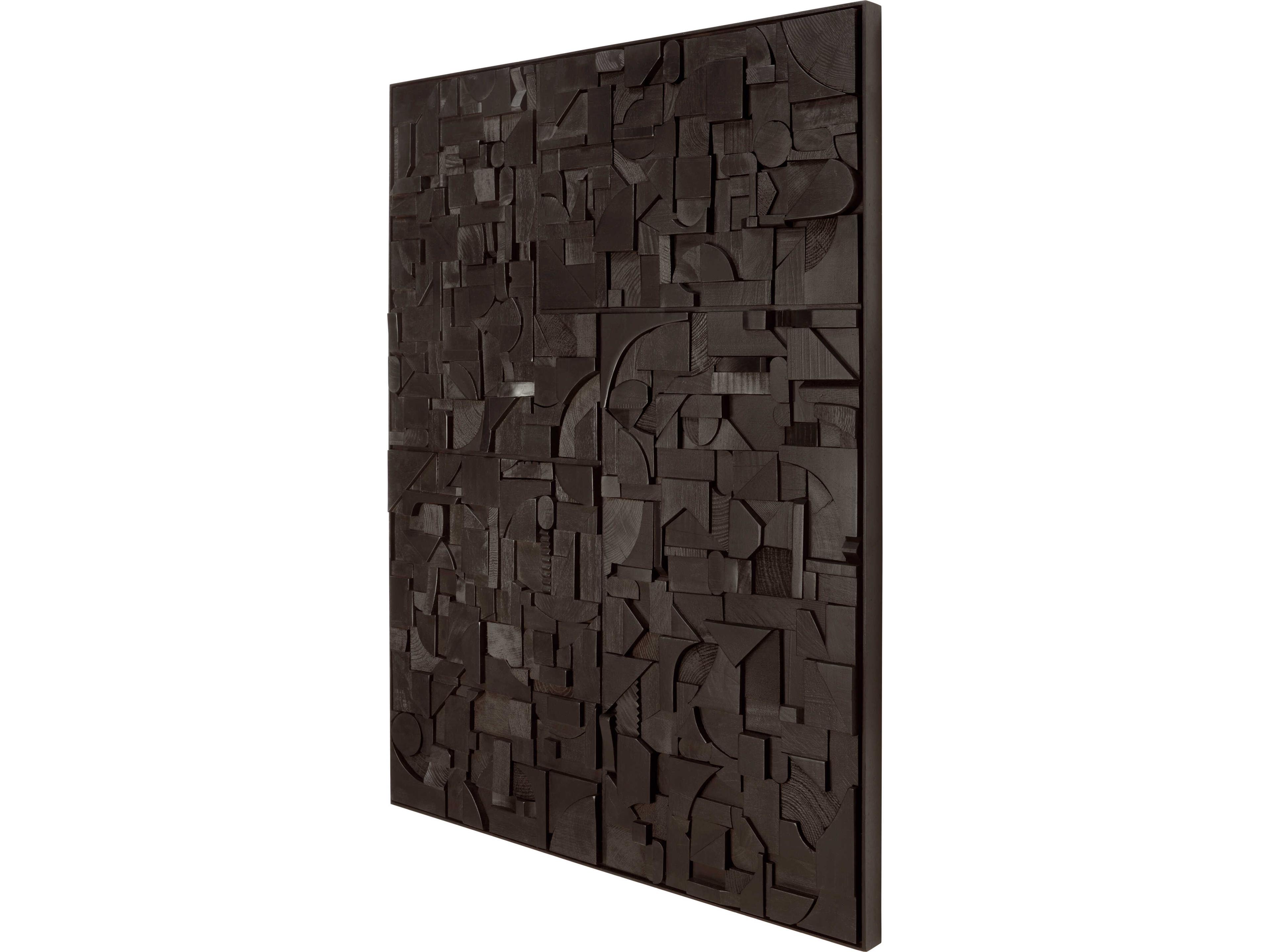 Ethnicraft Bricks Black Wall Art