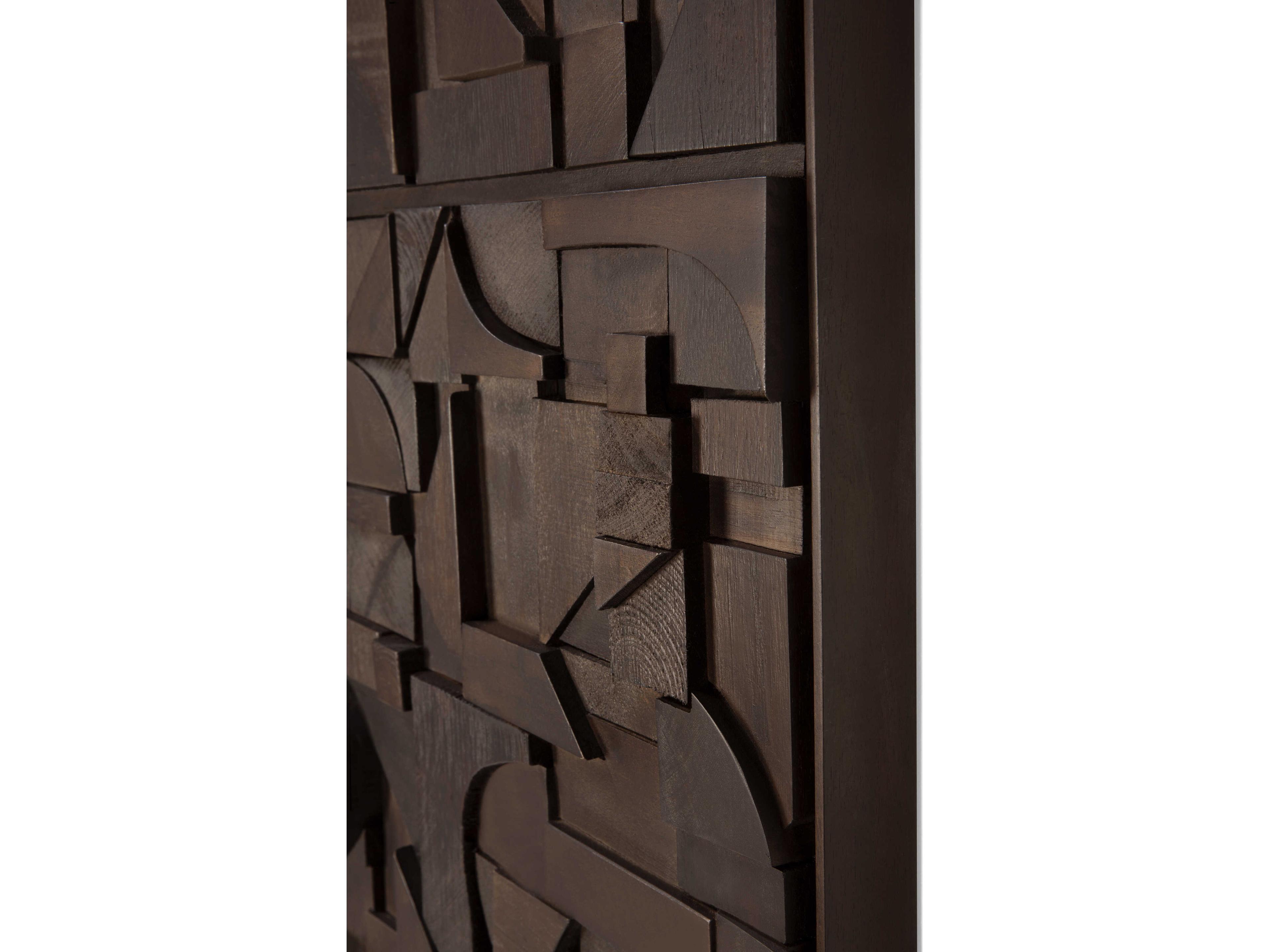 Ethnicraft Bricks Dark Brown Wall Art
