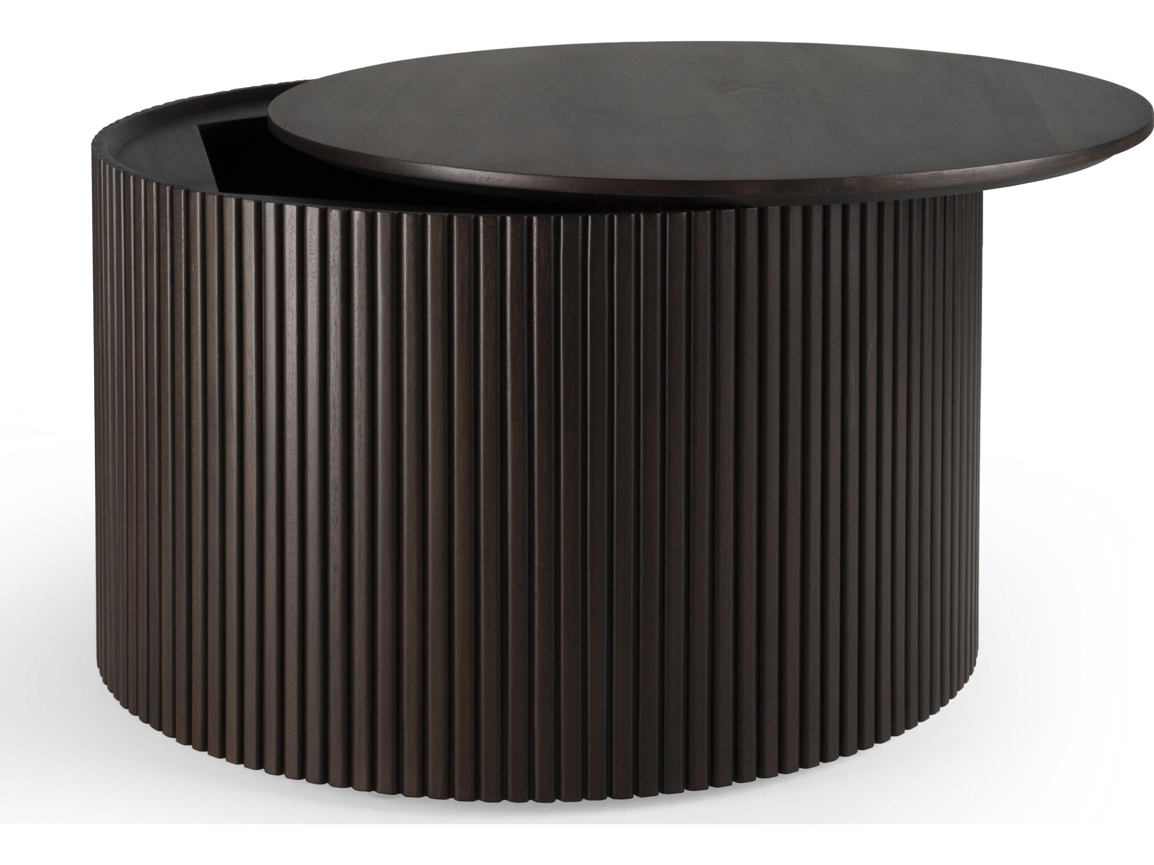 Ethnicraft Roller Max Mahogany Dark Brown Coffee Table