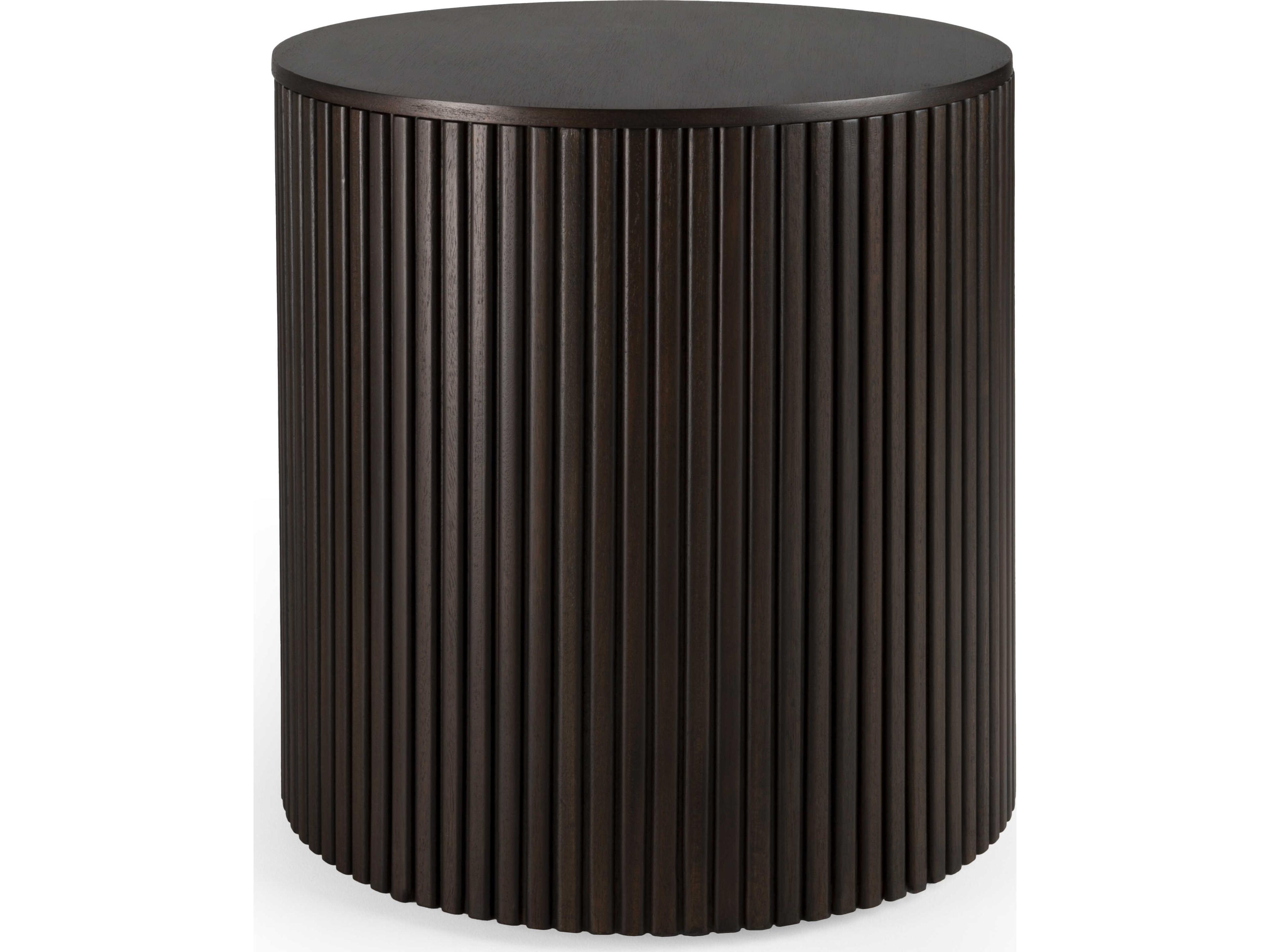 Roller Max Side Table in Dark Mahogany