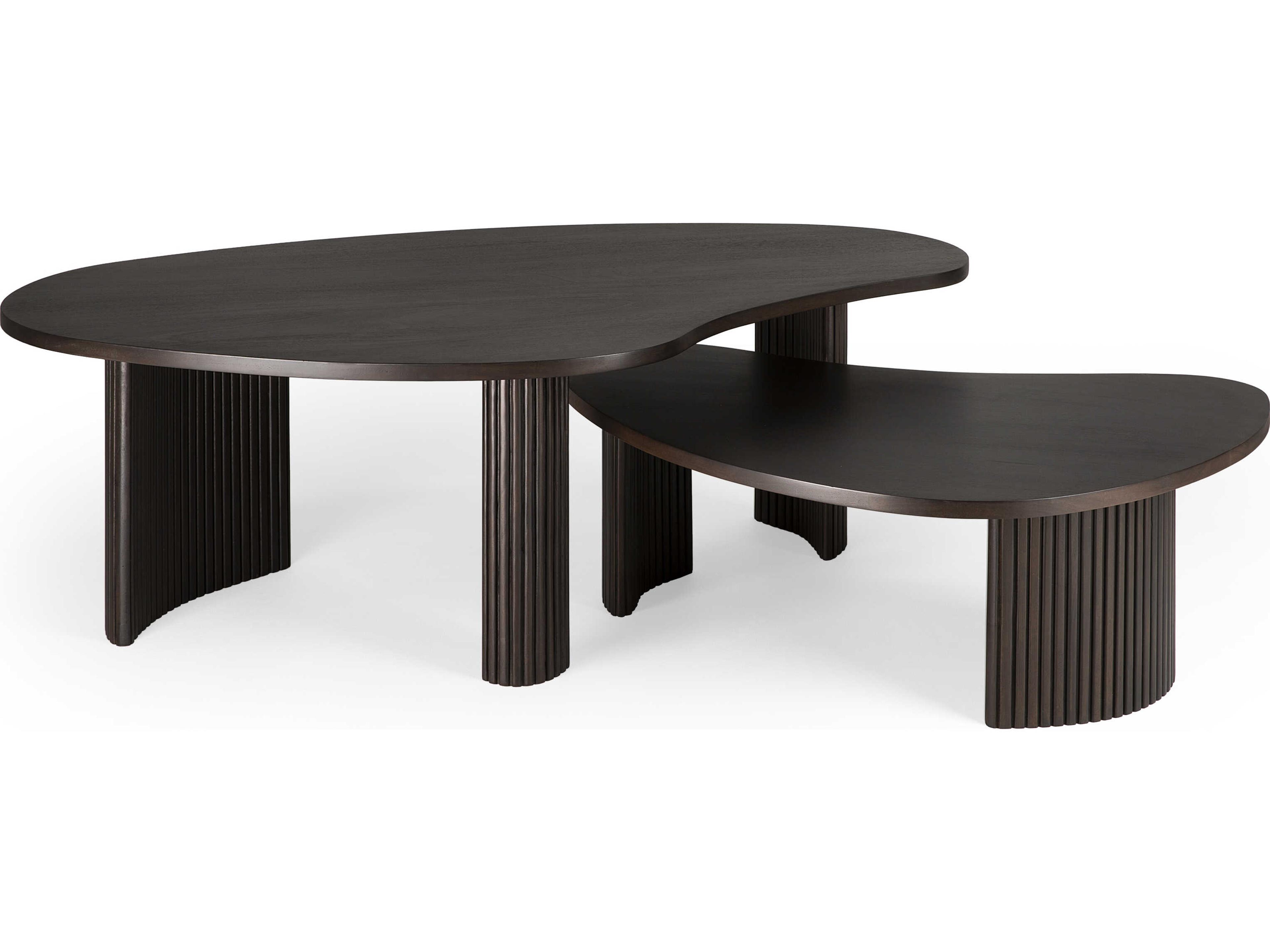 Ethnicraft Boomerang Mahogany Dark Brown Coffee Table