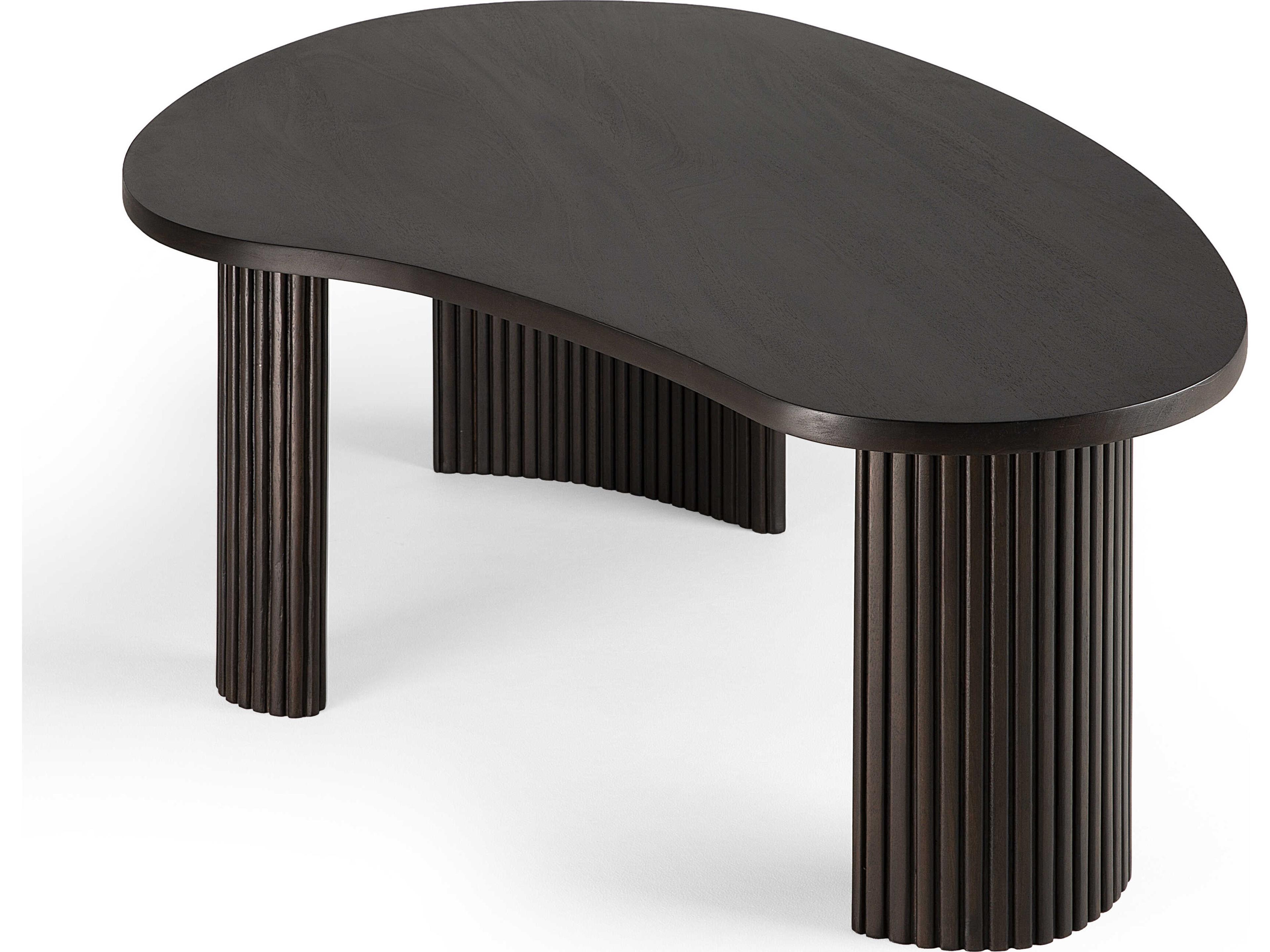 Ethnicraft Boomerang Mahogany Dark Brown Coffee Table