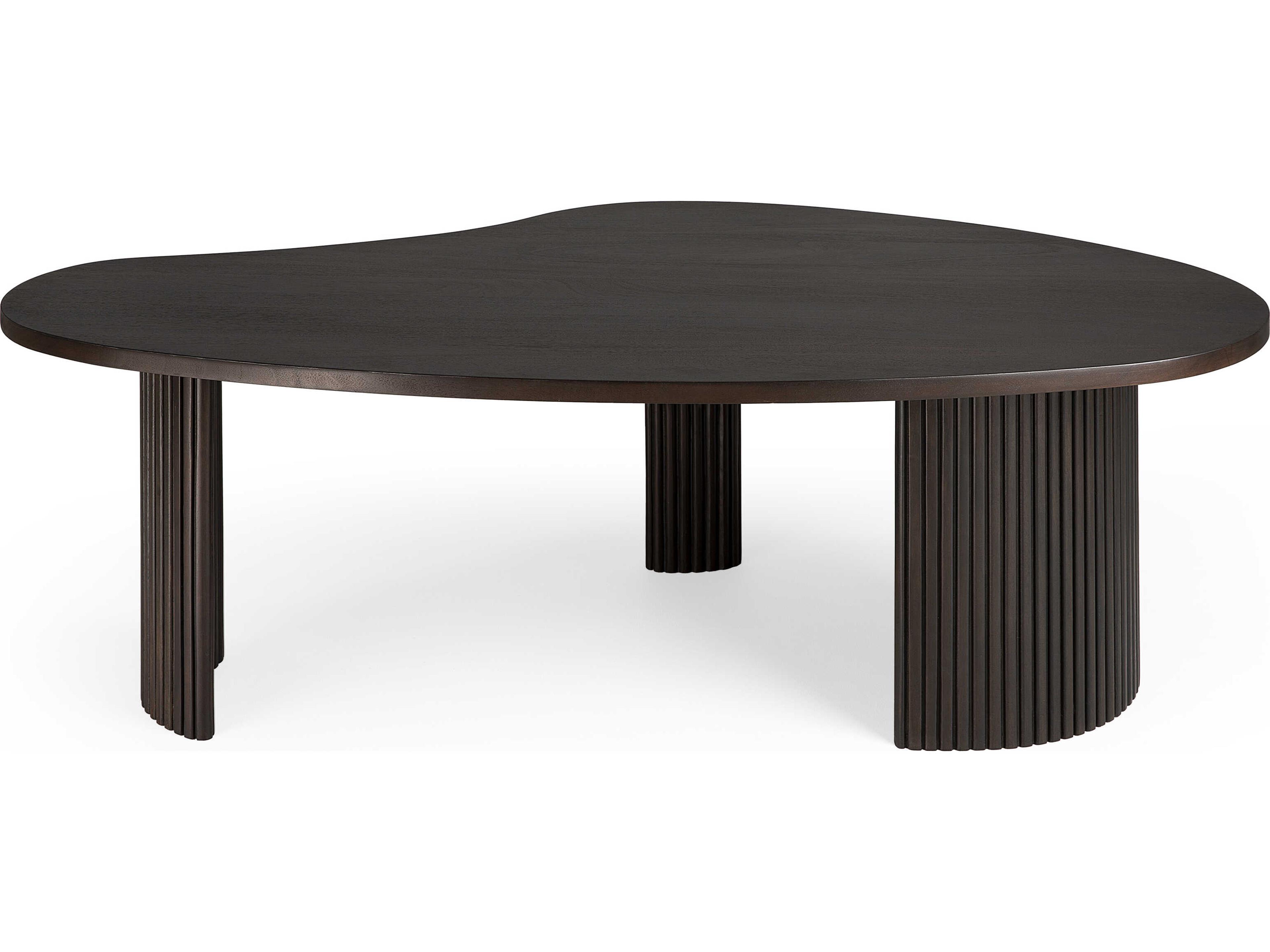 Ethnicraft Boomerang Mahogany Dark Brown Coffee Table