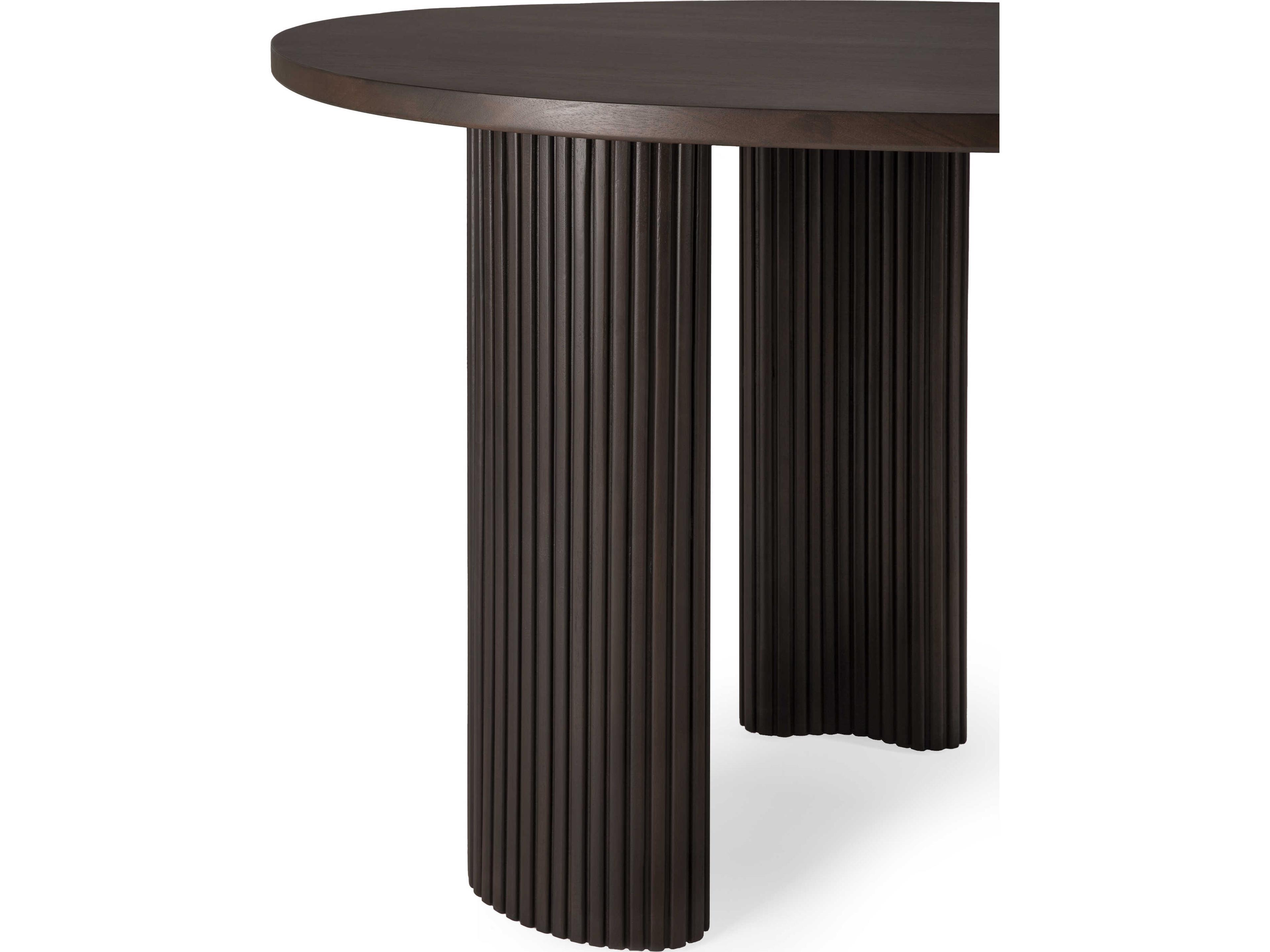 Ethnicraft Boomerang Mahogany Dark Brown Desk