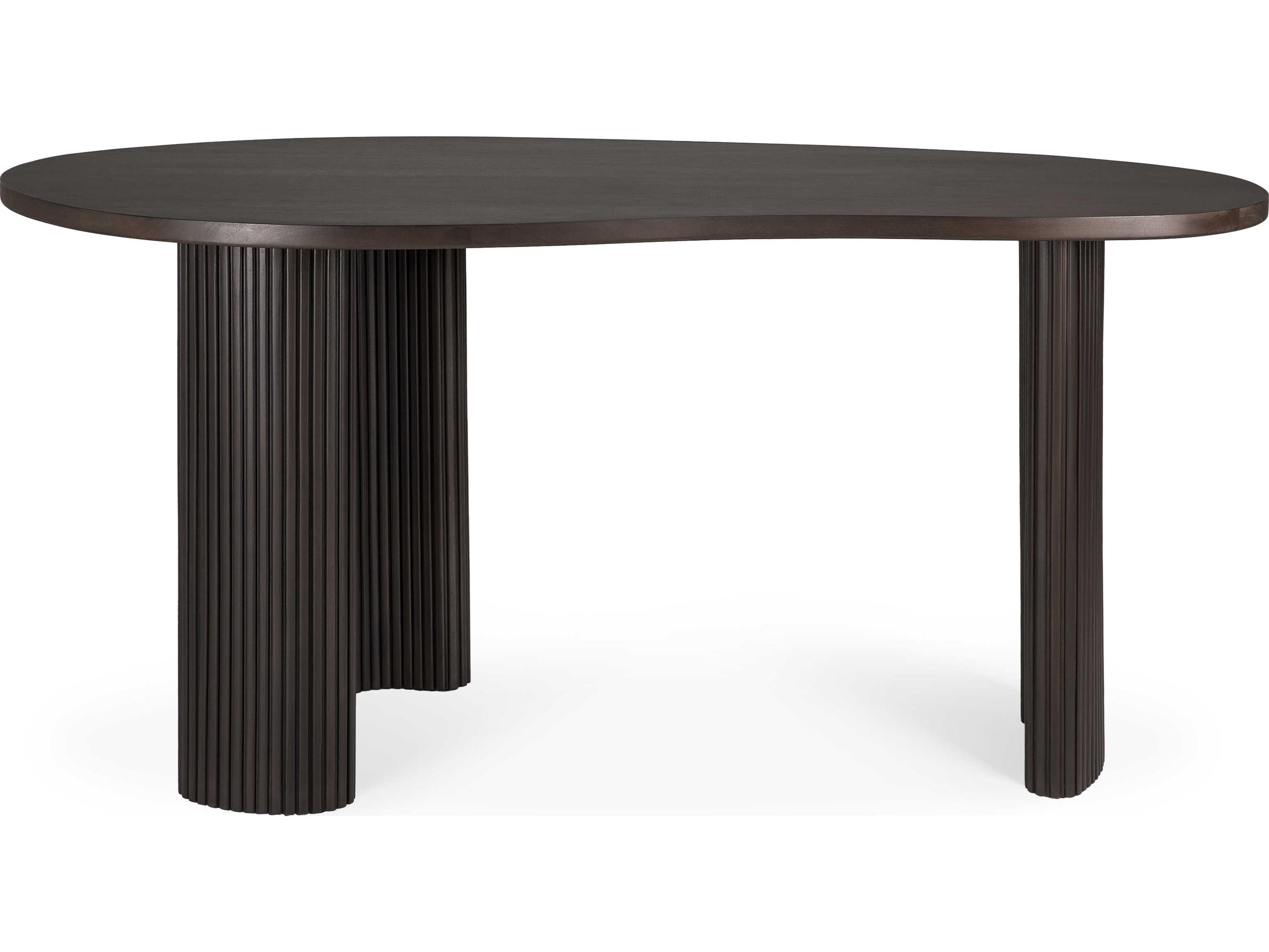 Ethnicraft Boomerang Mahogany Dark Brown Desk