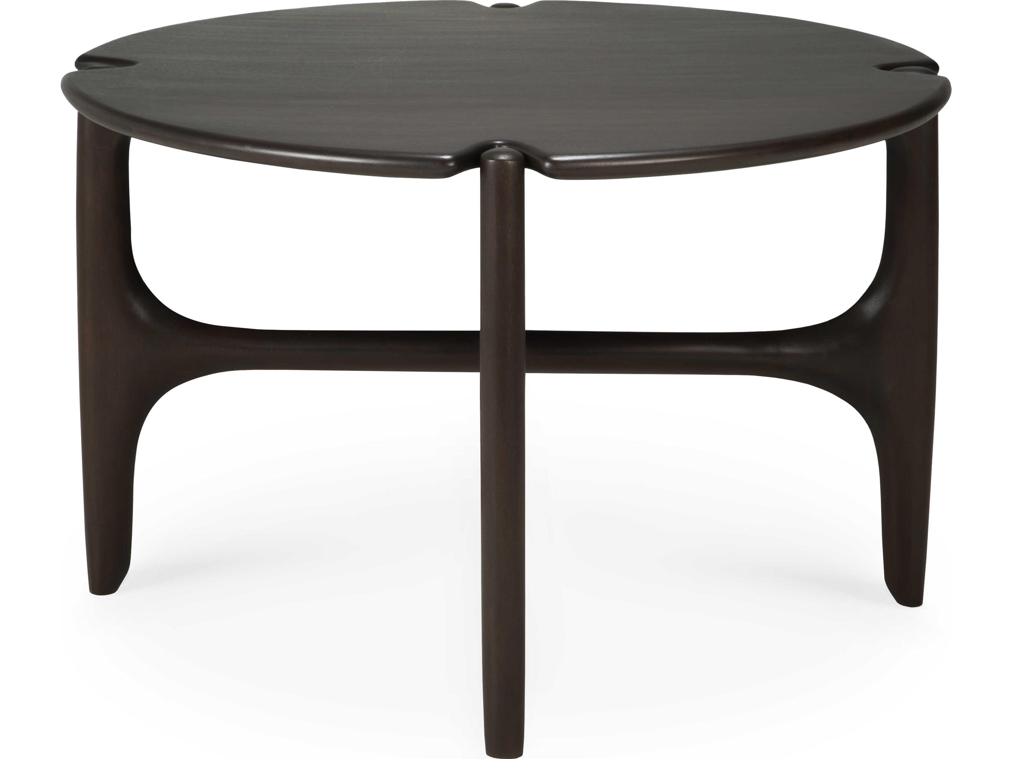 Ethnicraft Pi Mahogany Dark Brown Pi Coffee Table