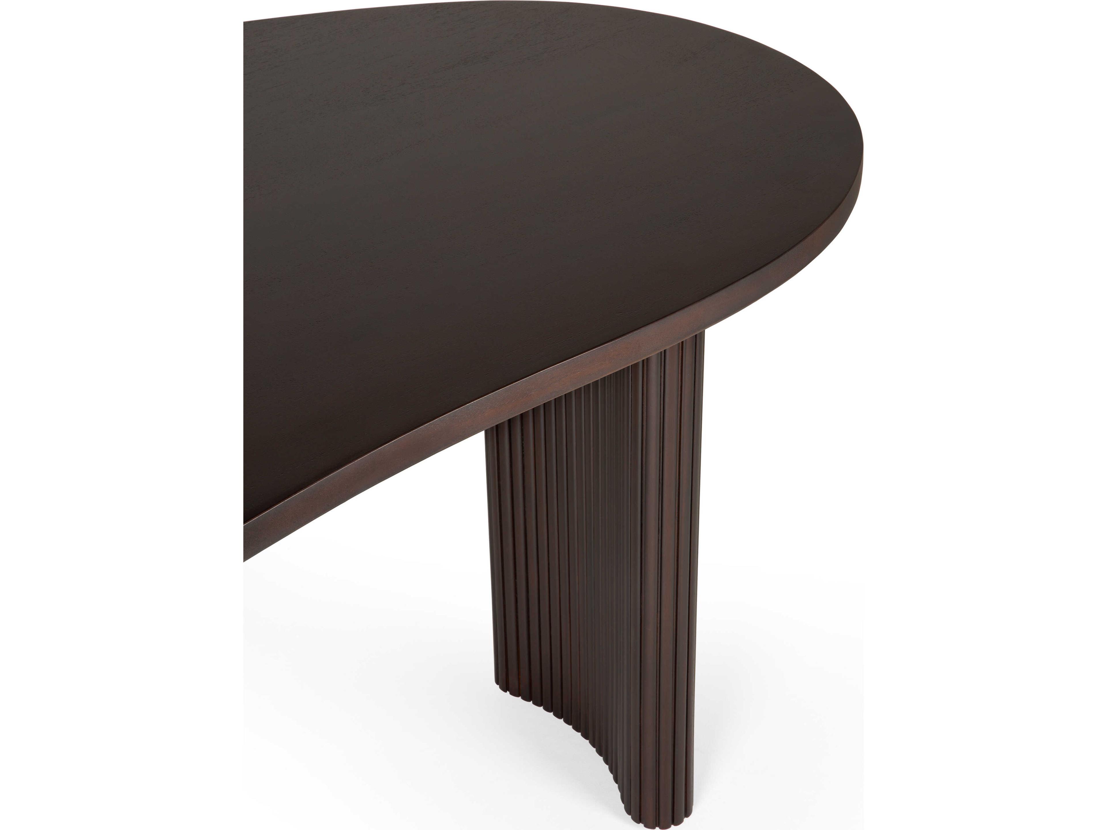 Ethnicraft Boomerang Mahogany Dark Brown Desk