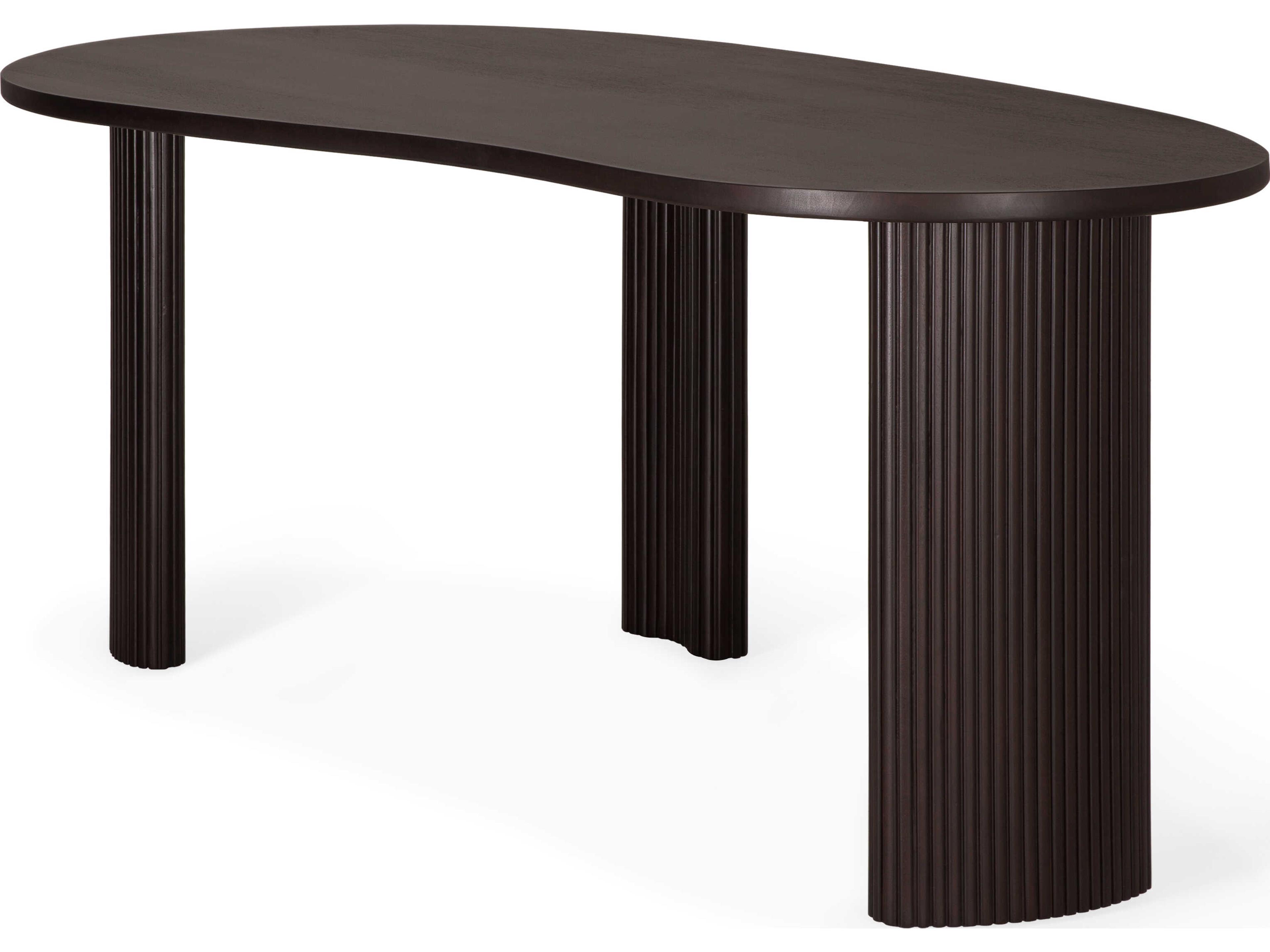 Ethnicraft Boomerang Mahogany Dark Brown Desk