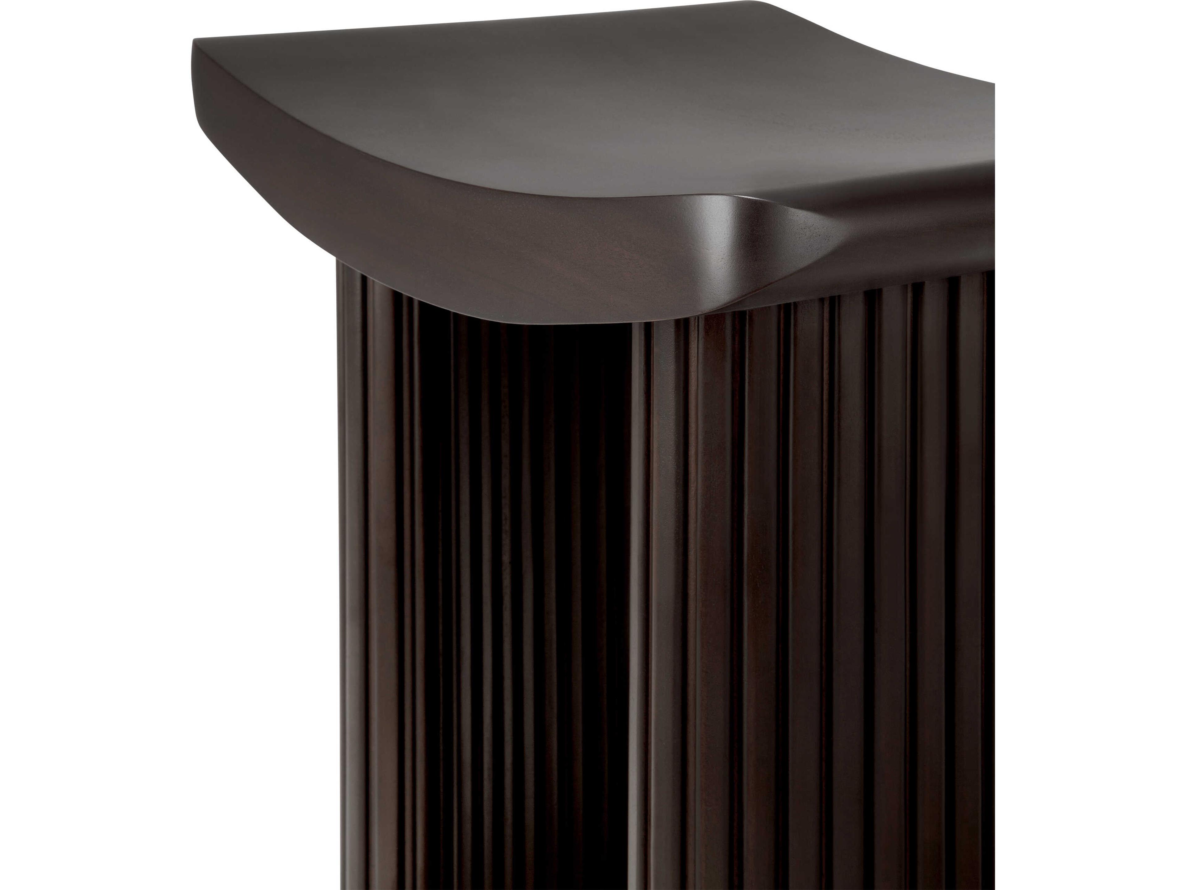 Ethnicraft Roller Max Mahogany Dark Brown Stool