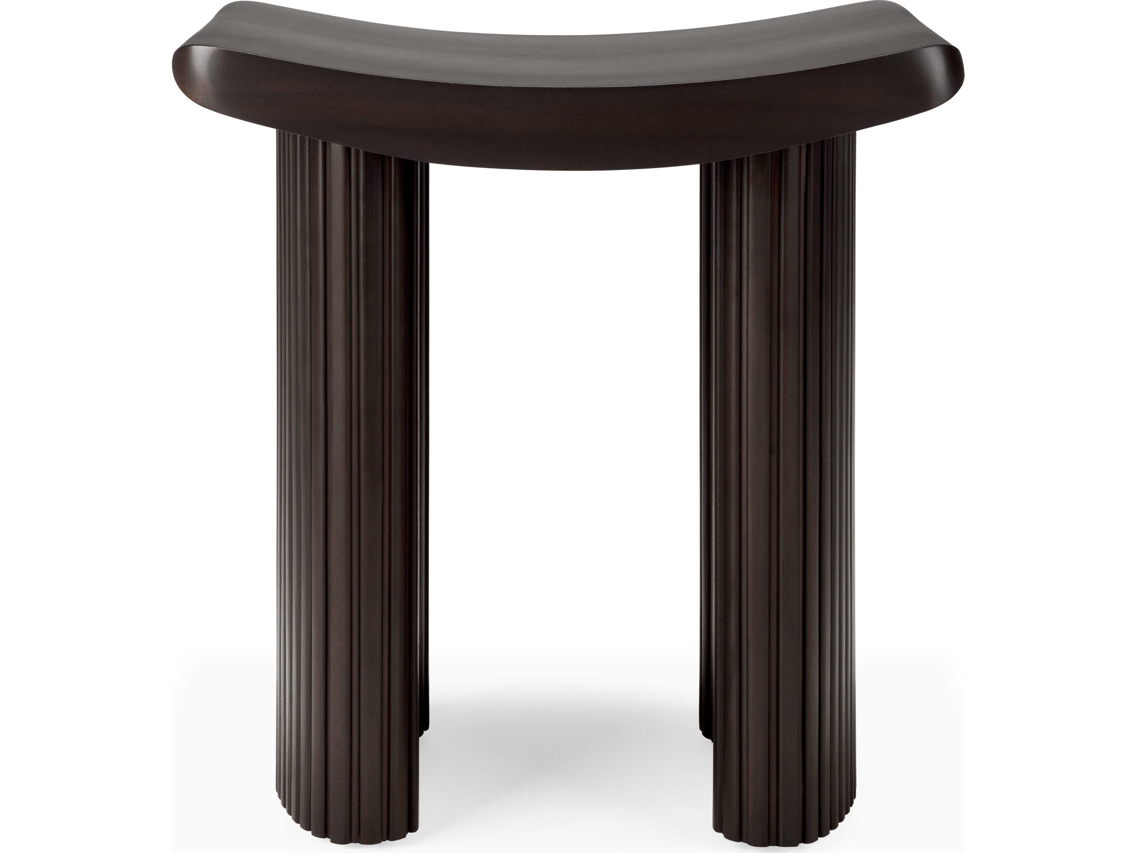 Ethnicraft Roller Max Mahogany Dark Brown Stool