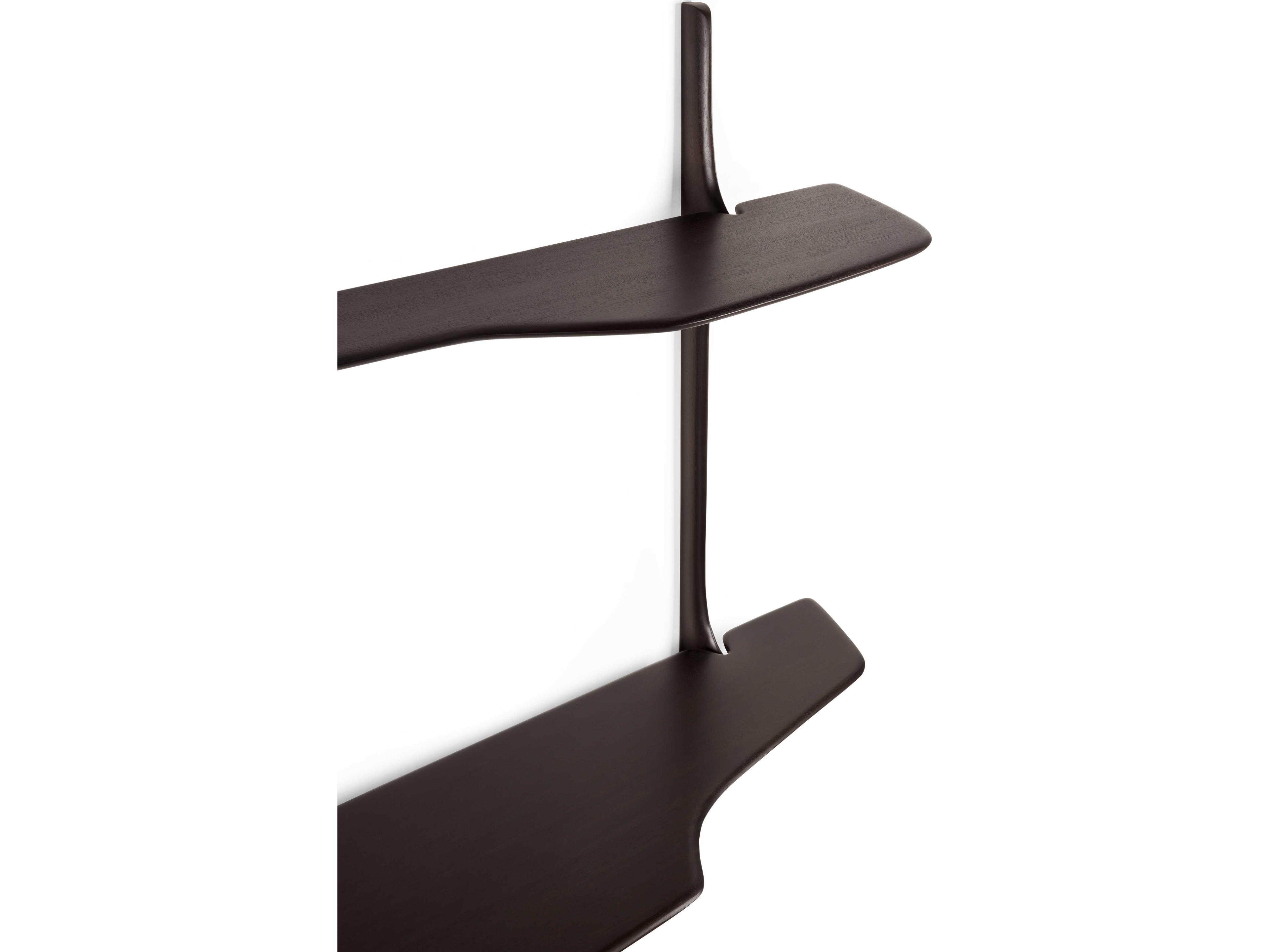 Ethnicraft Pi Mahogany Dark Brown Pi Wall-Mounted Desk