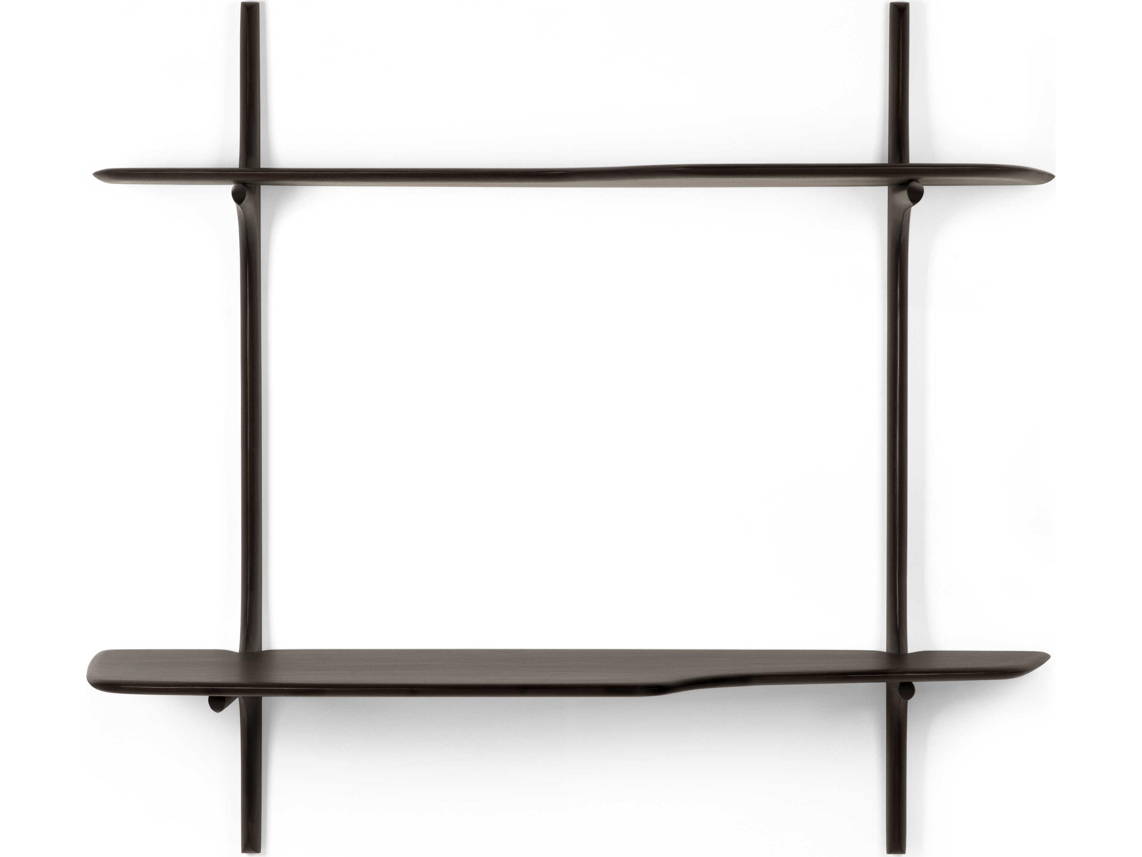 Ethnicraft Pi Mahogany Dark Brown Pi Wall-Mounted Desk